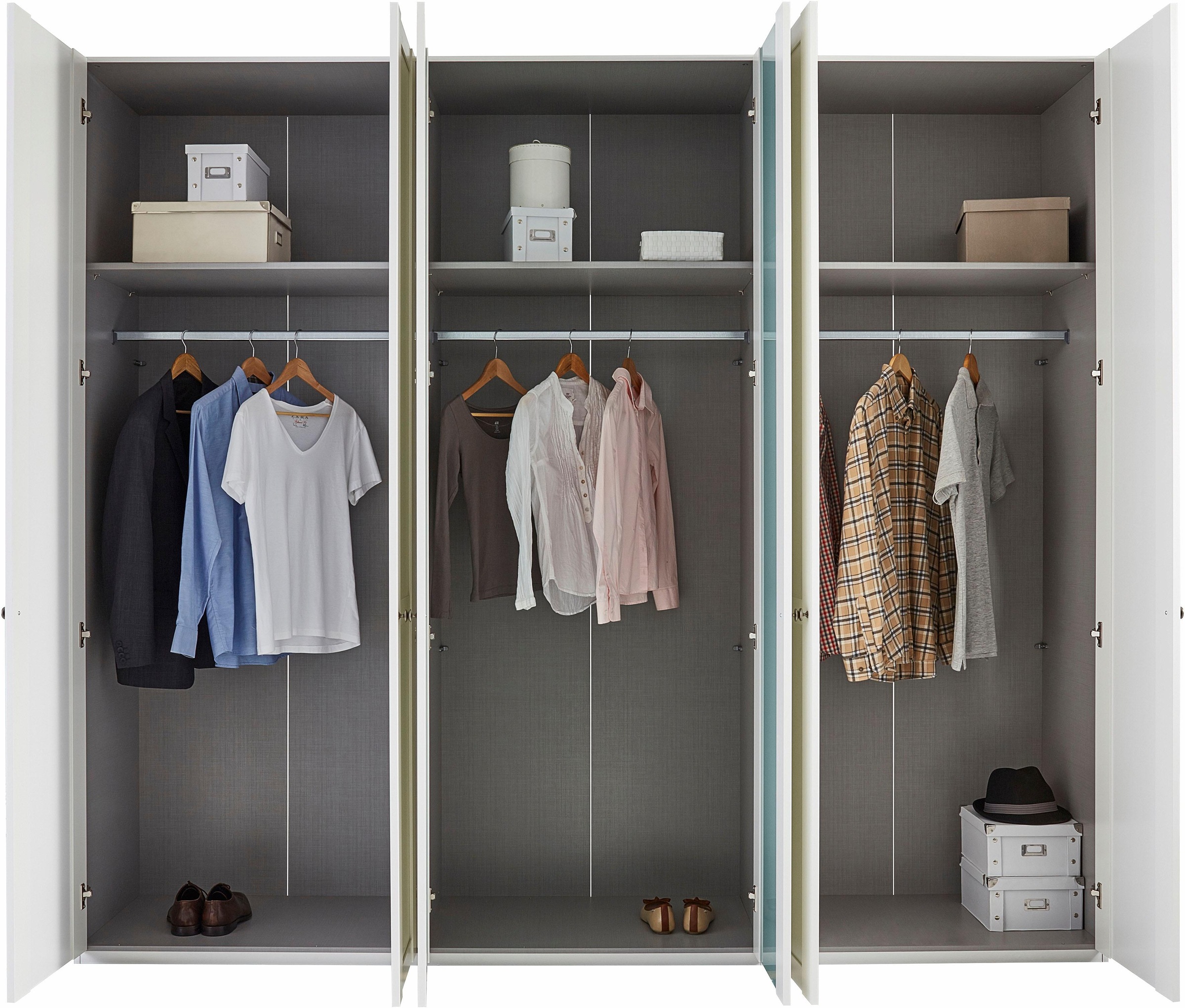 Wimex Kleiderschrank "New York mit Spiegeltüren" in 5 Breiten und 2 Höhen günstig online kaufen
