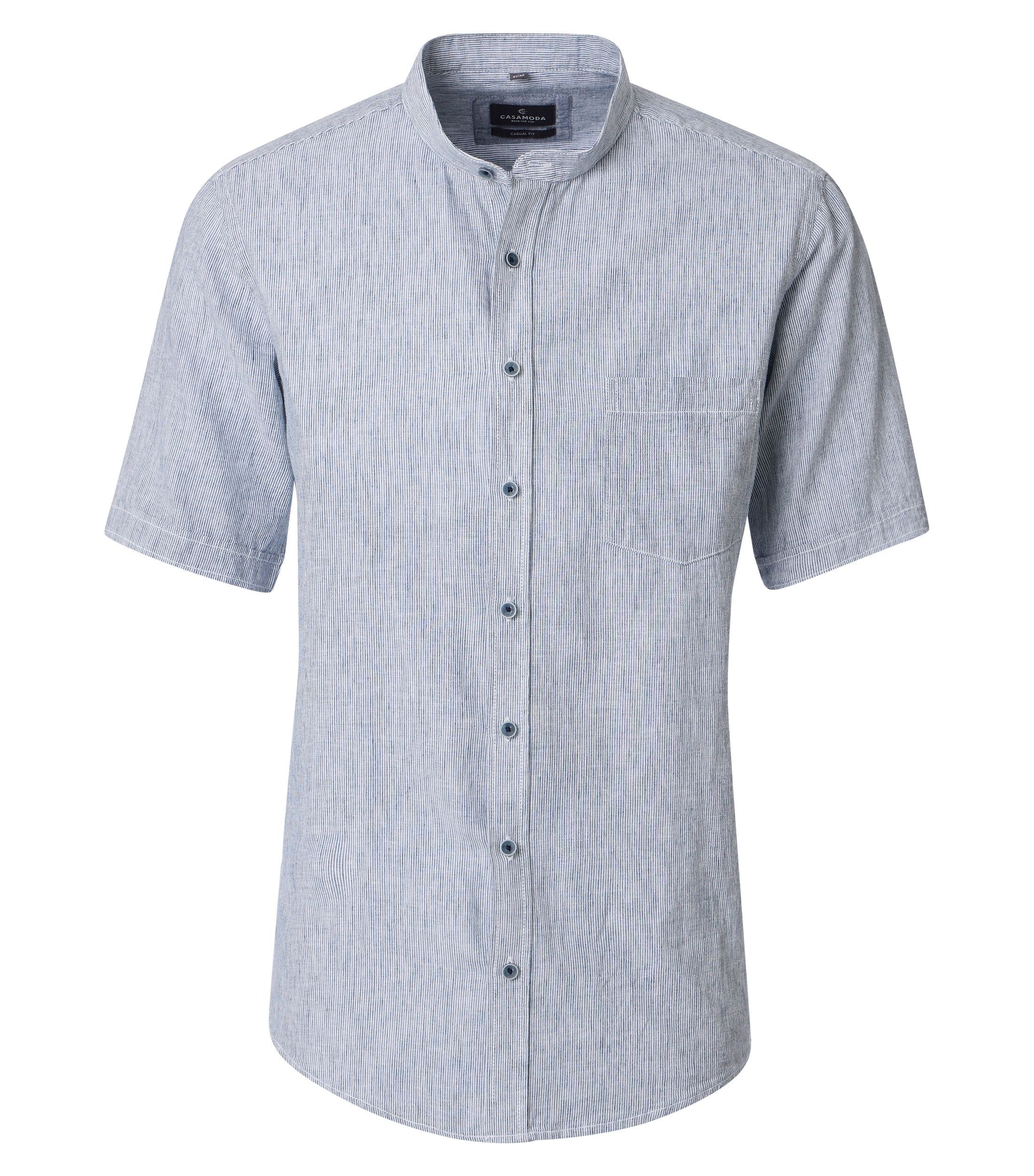 CASAMODA Kurzarmhemd "CASAMODA Leinenhemd Kurzarm uni" günstig online kaufen