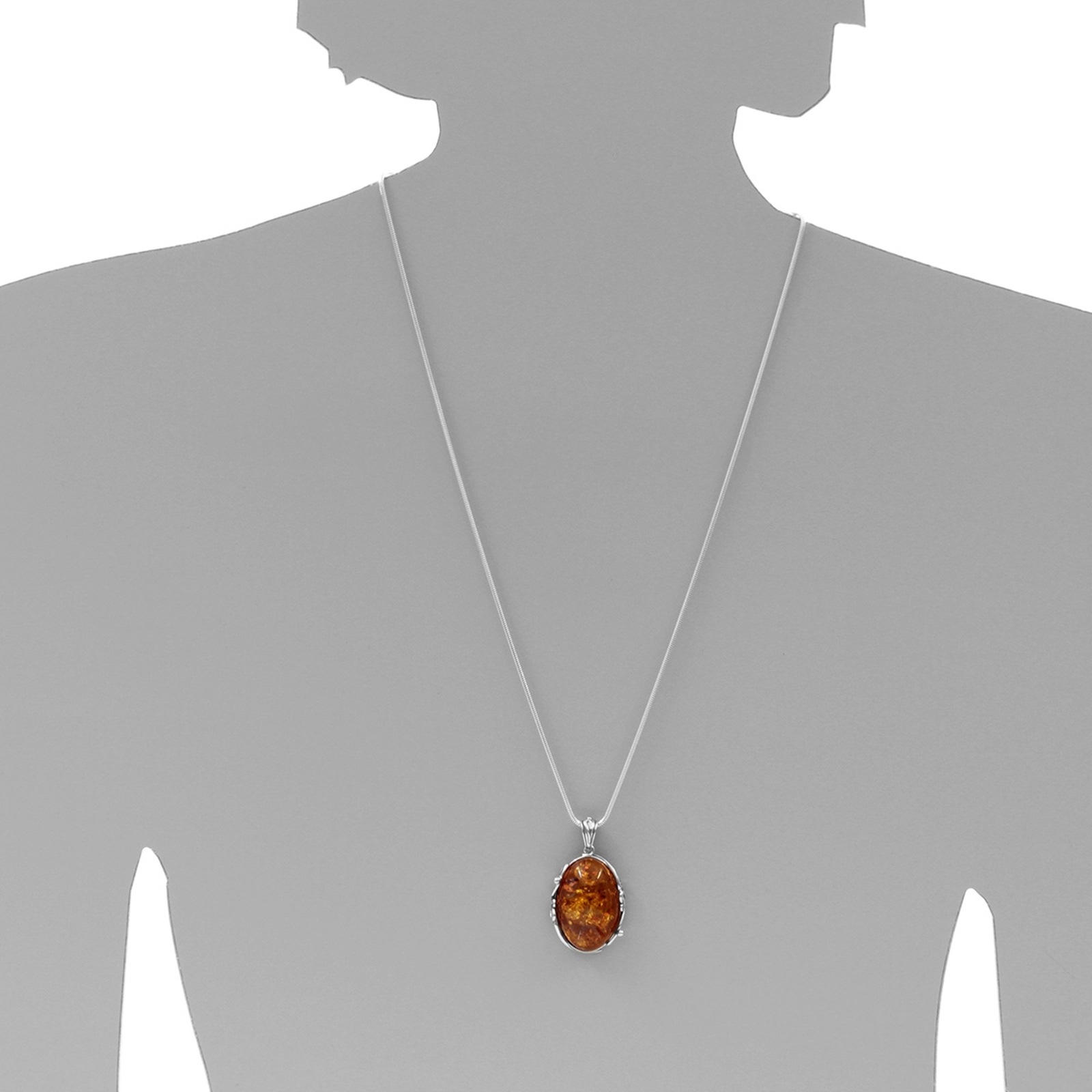 OSTSEE-SCHMUCK Kette mit Anhänger »Ostsee-Schmuck Kette mit Anhänger Anneliese«, (2 tlg.)