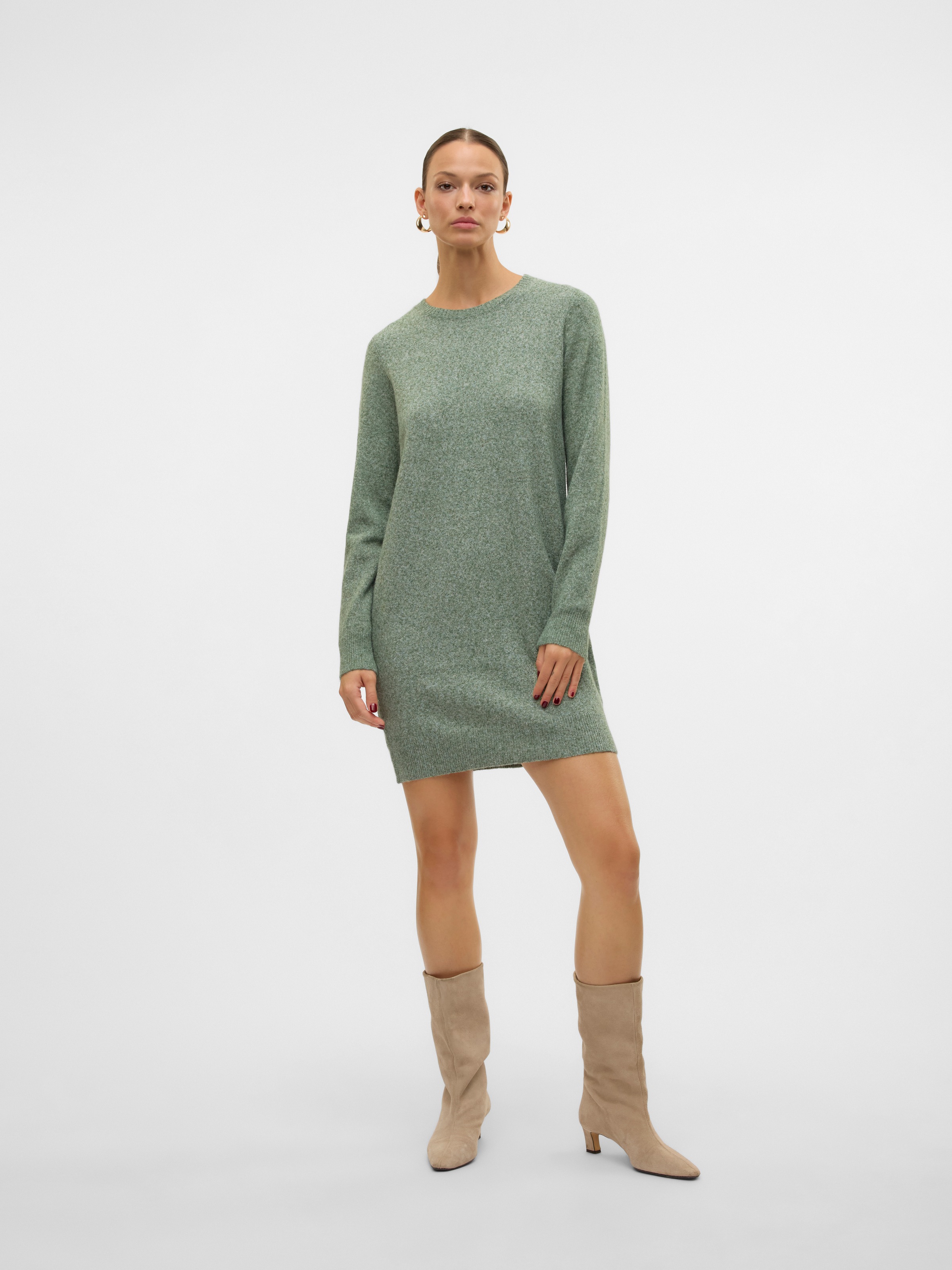 Vero Moda Strickkleid »VMDOFFY LS O-NECK DRESS GA NOOS«