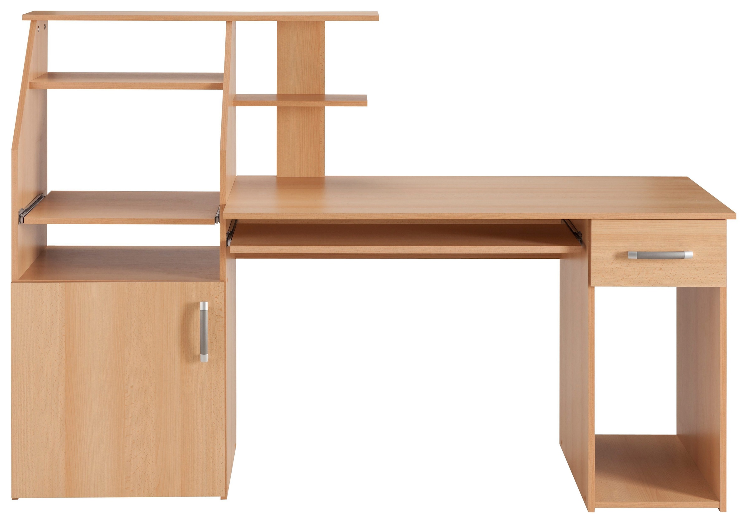 VOGL Möbelfabrik Schreibtisch »Don«, mit Tastatur- & Druckerauszug, Breite 137,5 cm, Made in Germany