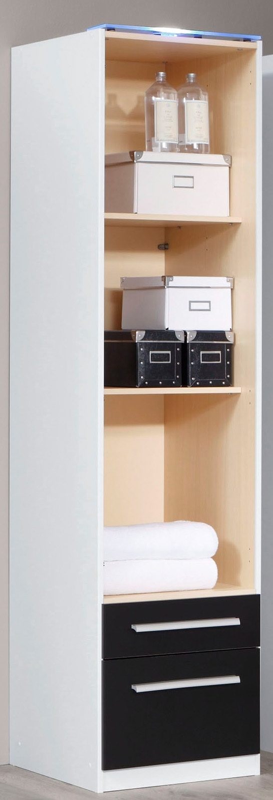 priess Kleiderschrank »Schrank Garderobe Wäscheschrank Barcelona in 5 Breiten« viel Stauraum, geräumige Schubkästen, mit Spiegel, MADE IN GERMANY