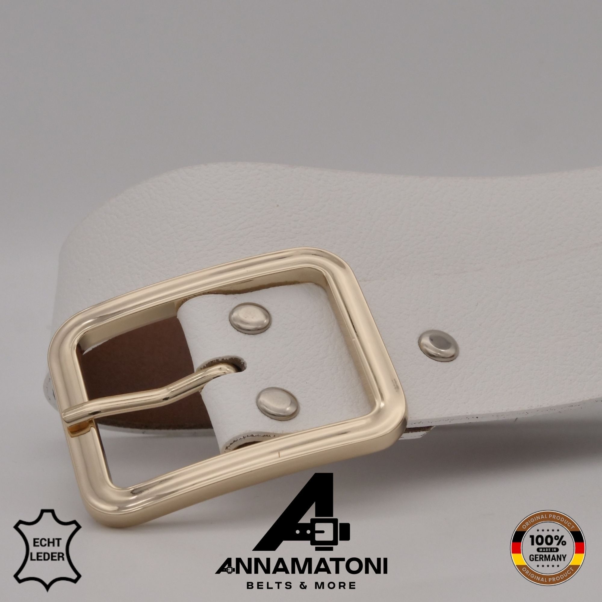 AnnaMatoni Ledergürtel »AnnaMatoni AnnaMatoni Damen Leder Gürtel Echtleder mit moderner«