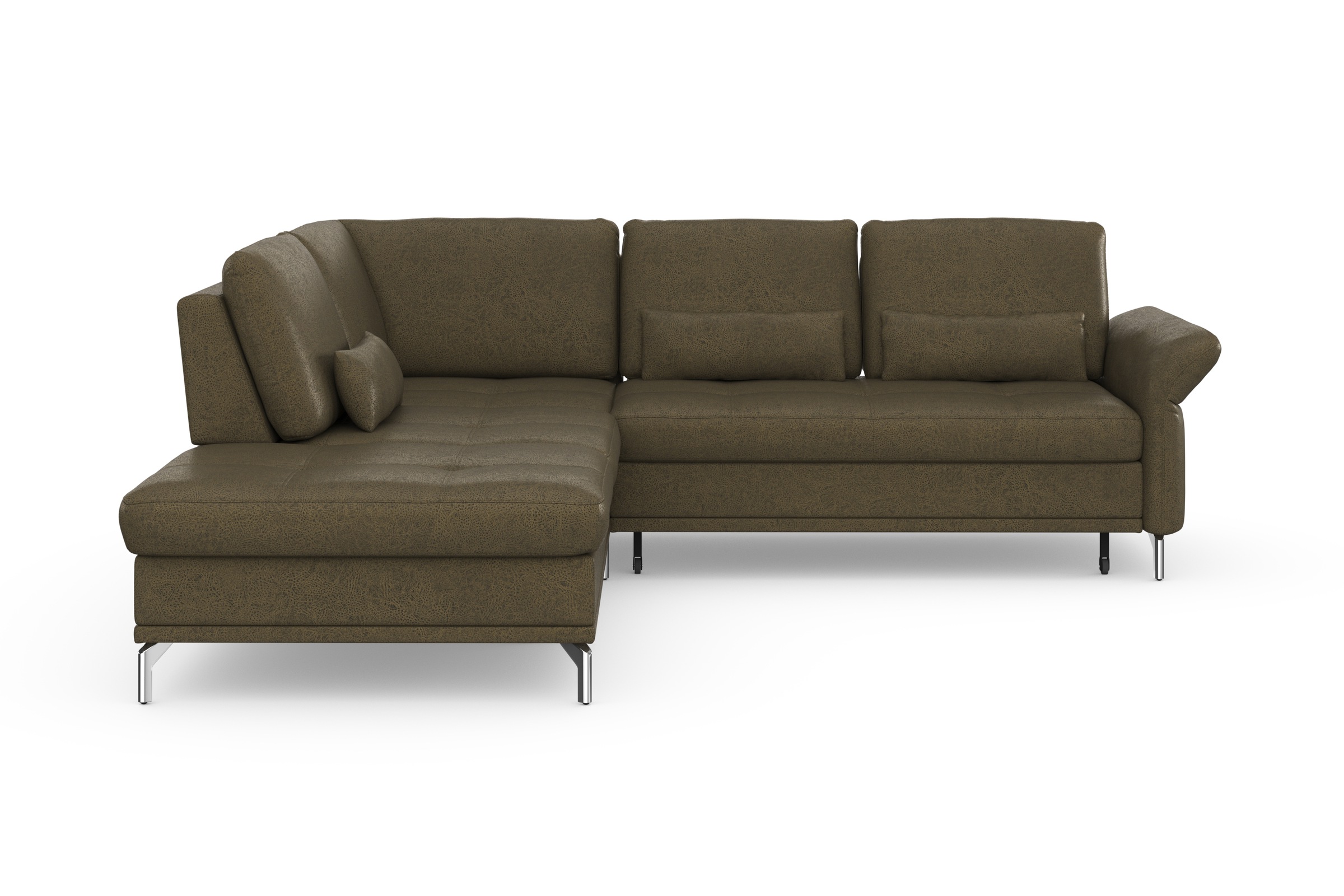 Home affaire Ecksofa "Palm Beach L-Form" Federkern, mit Sitztiefenverstellu günstig online kaufen