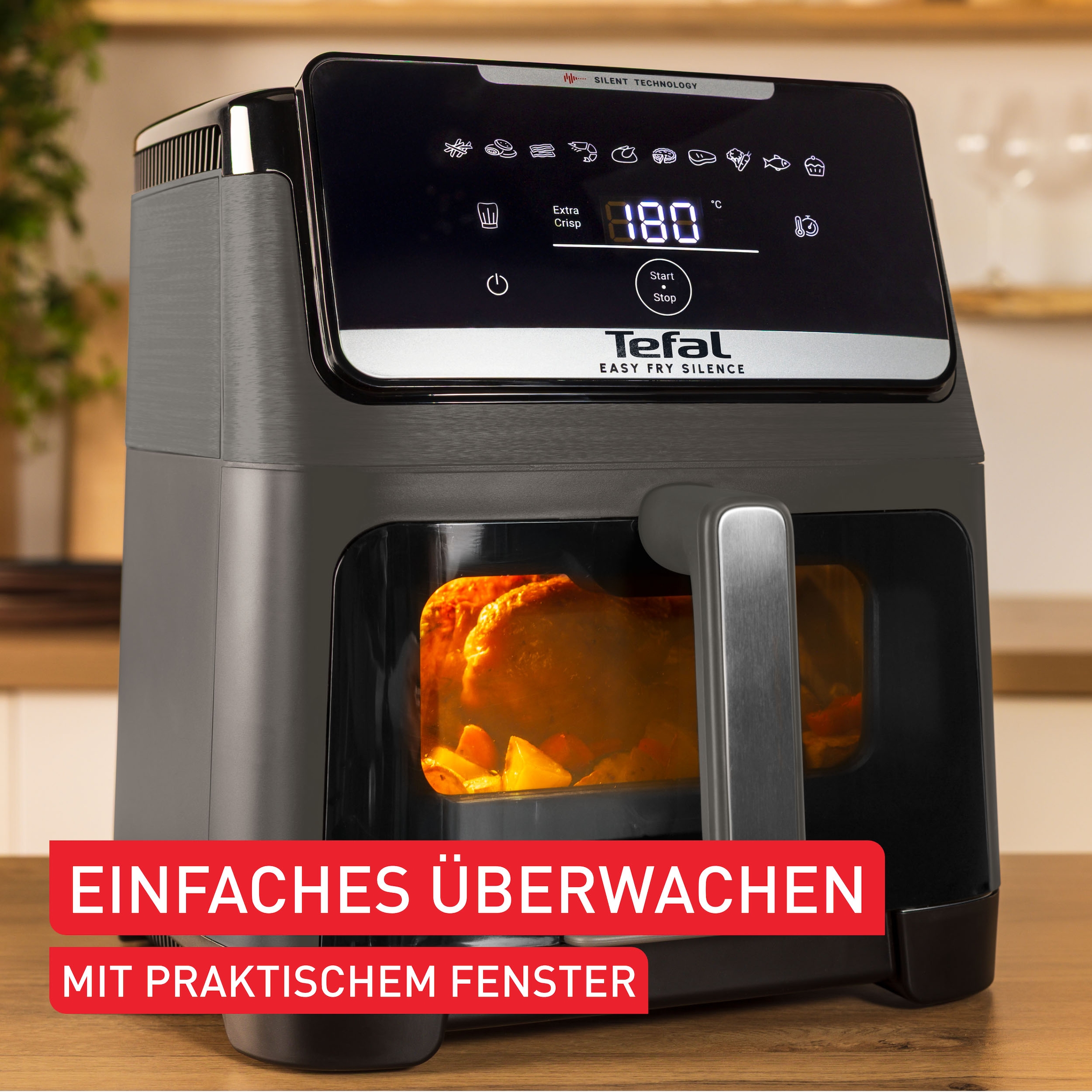 Tefal Heißluftfritteuse »Easy Fry Silence XXL« 1800 W