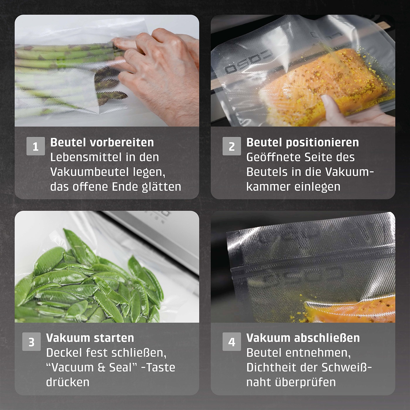 Caso Vakuumierer »VC100« 120 W Inkl. 10 gratis Profi-Beutel