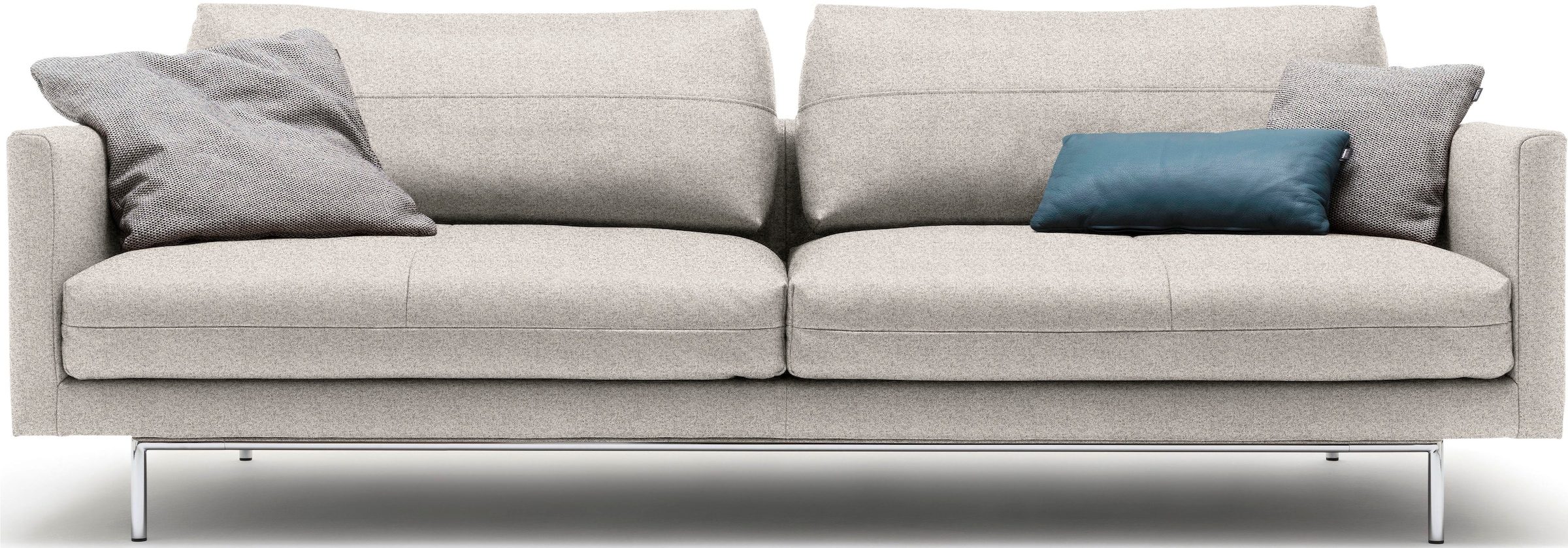 Creation BY ROLF BENZ 3,5-Sitzer »CR.414, Designsofa, edles Sofa, Loungesofa, Ledersofa, klares Design«, aus Leder oder Chenille, erstklassiger Sitzkomfort, legere Polsterung
