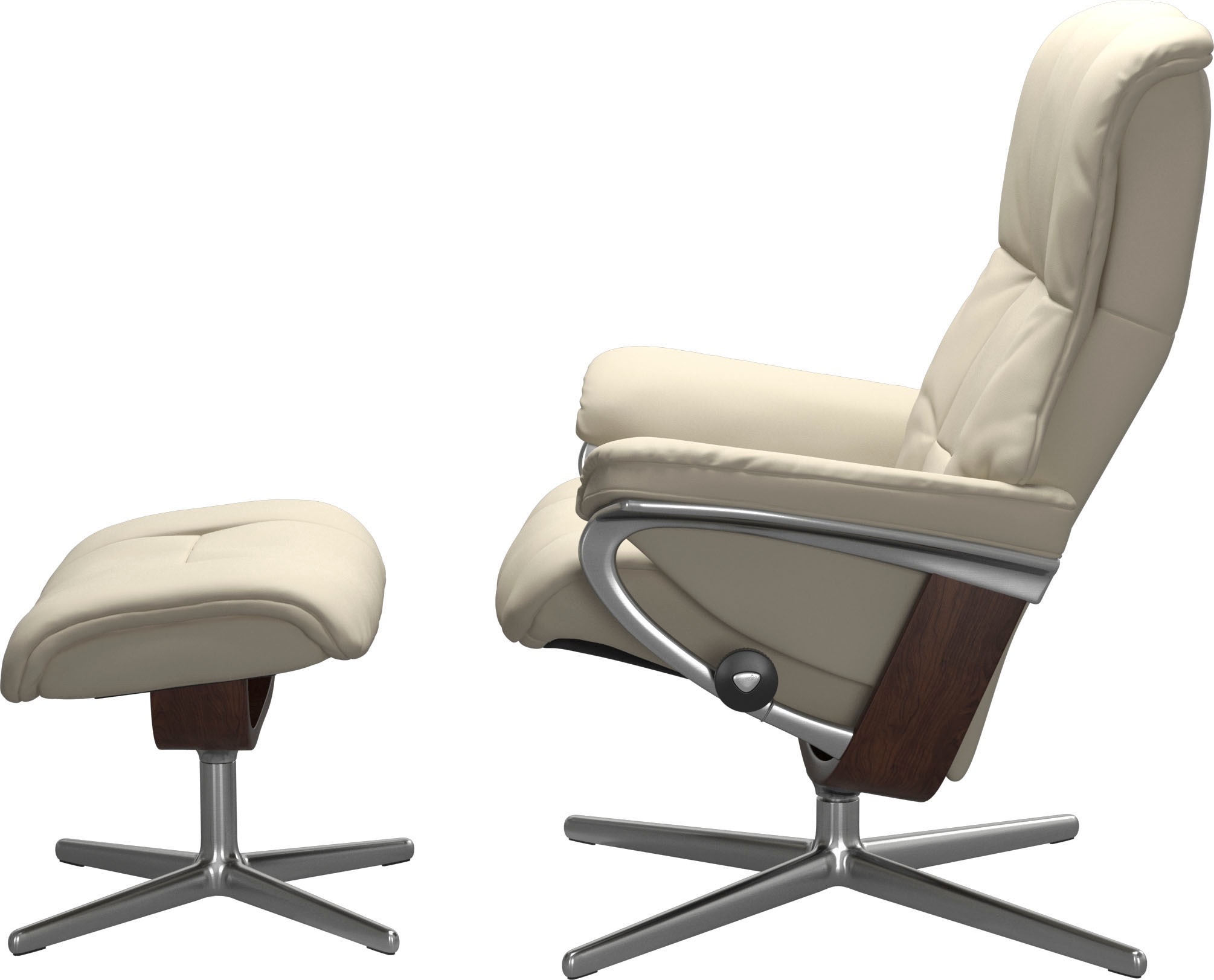 Stressless® Relaxsessel »Mayfair«, mit Cross Base, Größe S, M & L, Holzakzent Braun
