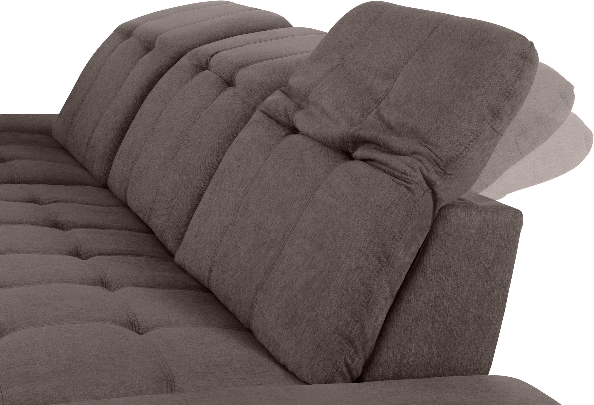 COTTA Ecksofa »Holiday L-Form mit Sitztiefen-, Armteil- und Kopfteilverstellung«, wahlweise mit Bettfunktion & Bettkasten
