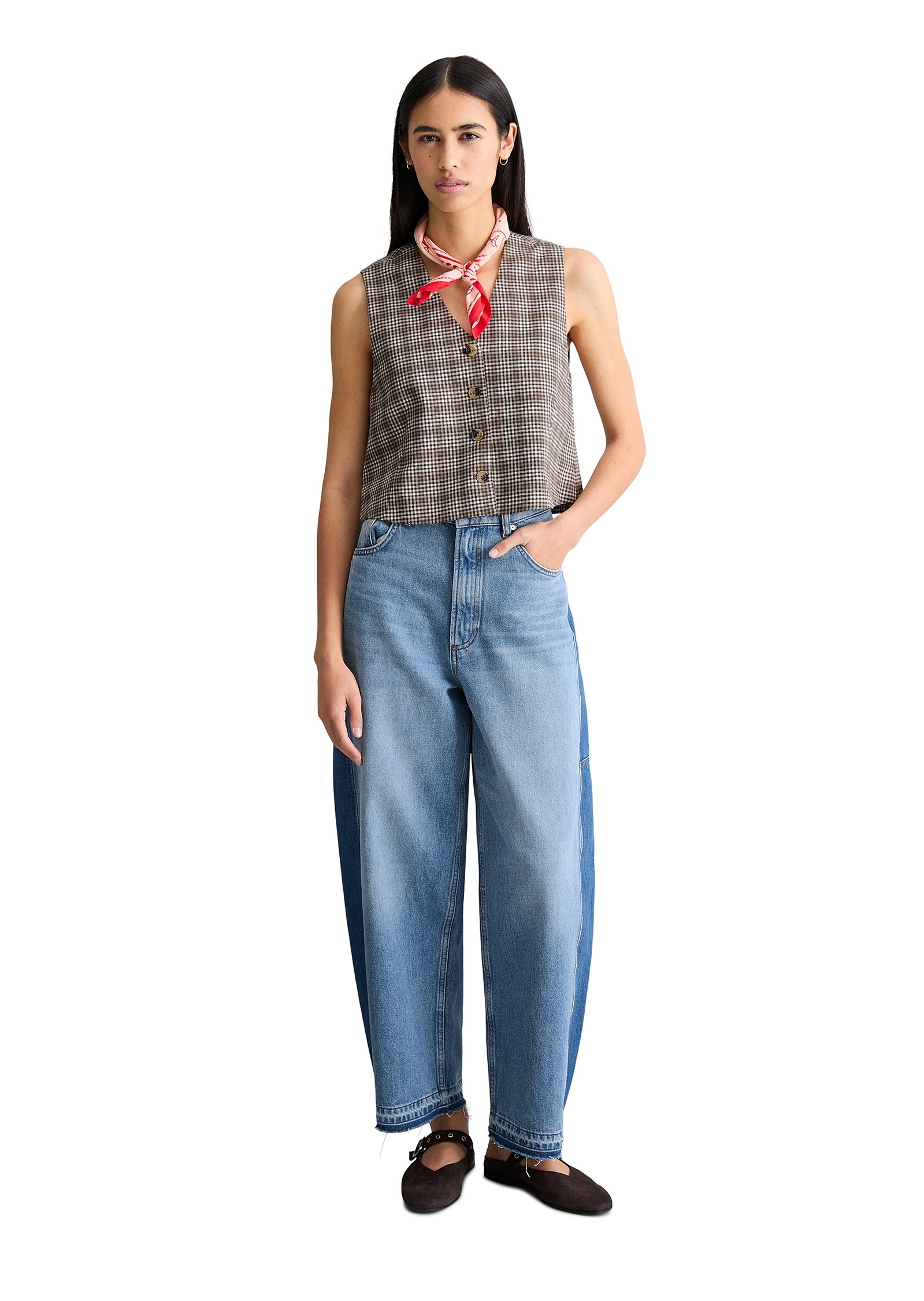 Marc O'Polo DENIM Steppweste »aus Organic Cotton-Leinen-Mix«