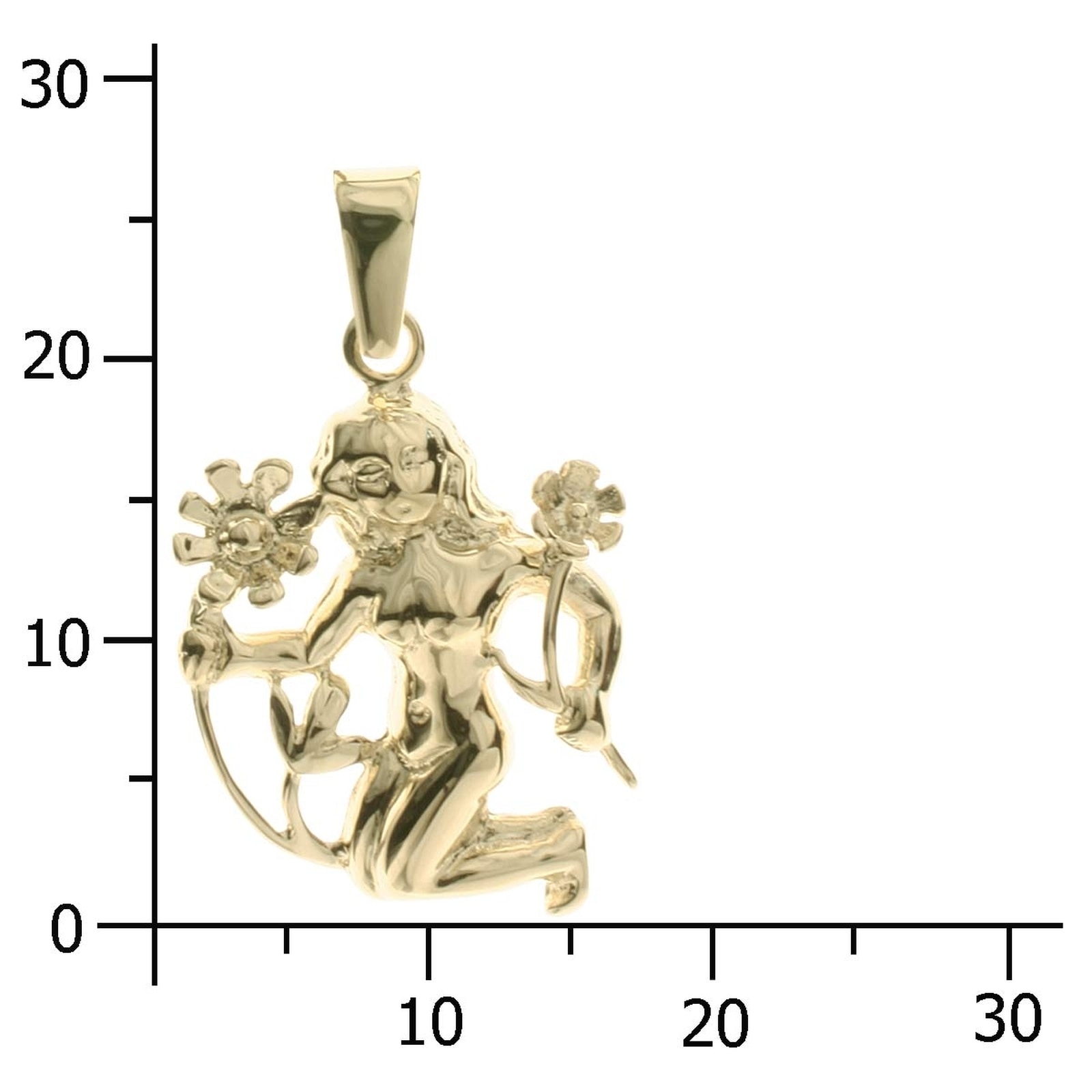 OSTSEE-SCHMUCK Kettenanhänger »Ostsee-Schmuck Anhänger Tierkreiszeichen Jungfrau«, (1 tlg.)