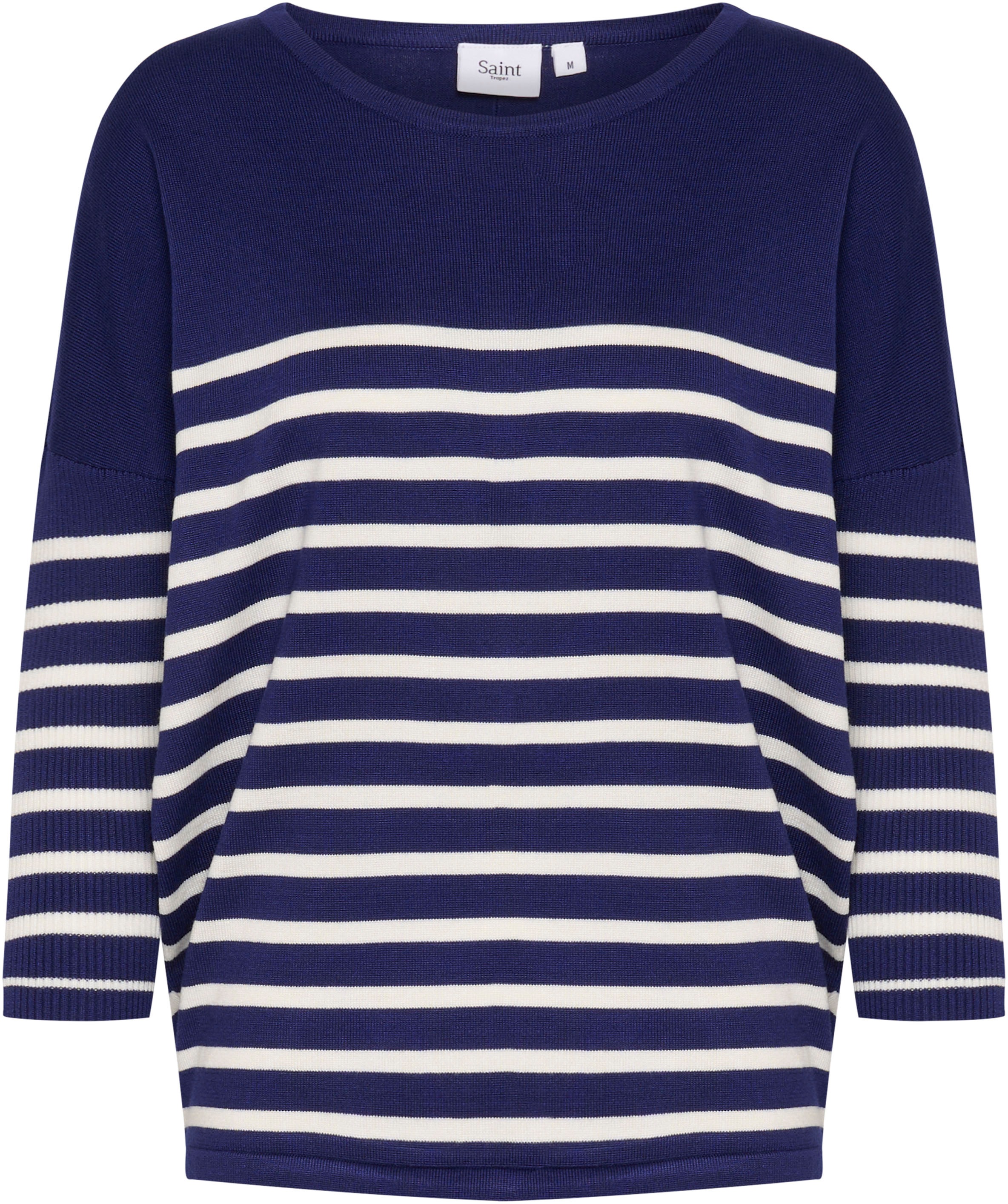 Saint Tropez Strickpullover »MilaSZ R-neck Stripe«