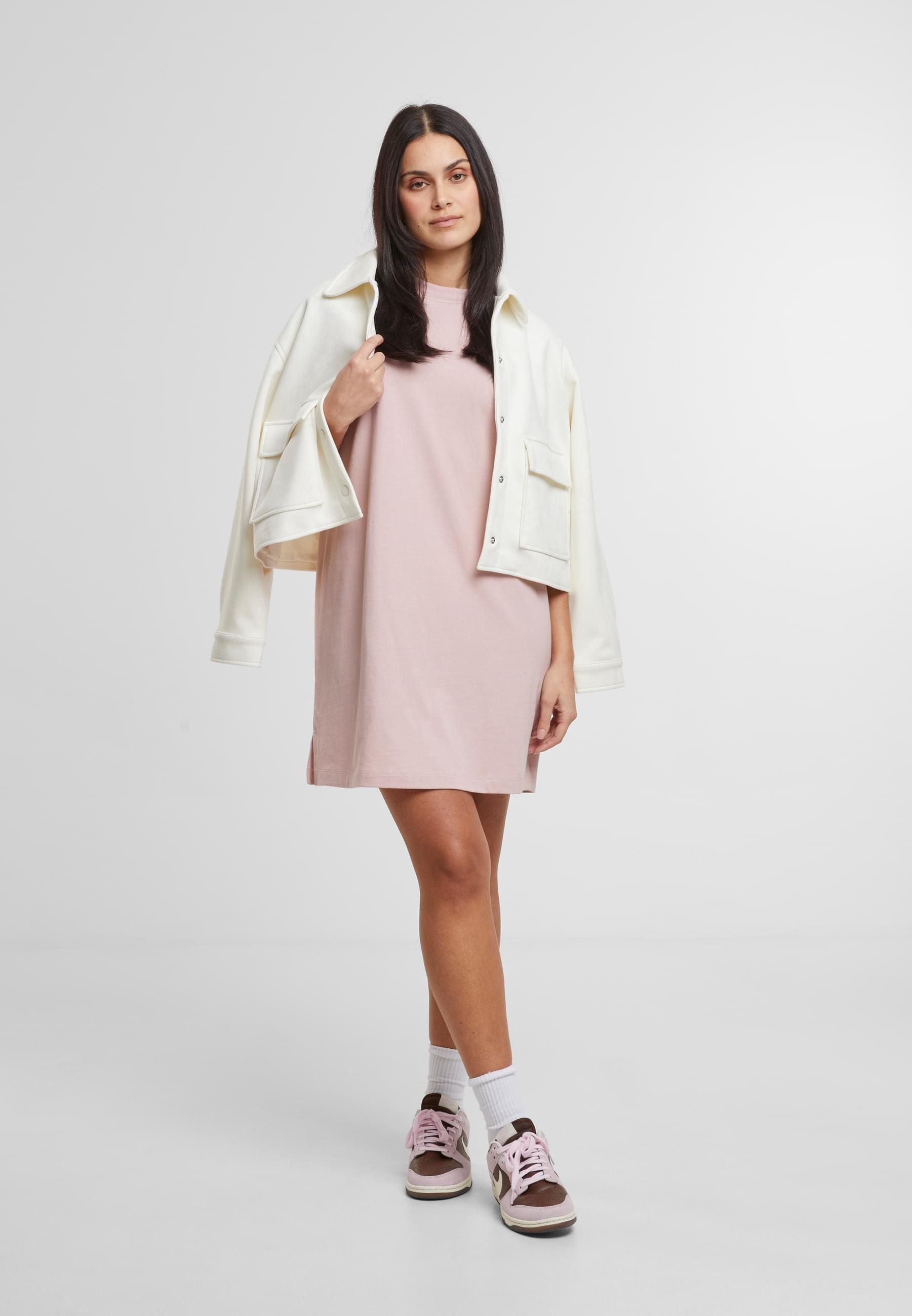 URBAN CLASSICS Shirtkleid »Urban Classics Damen Ladies Organic Heavy Oversized Tee Dress«, (1 tlg.)