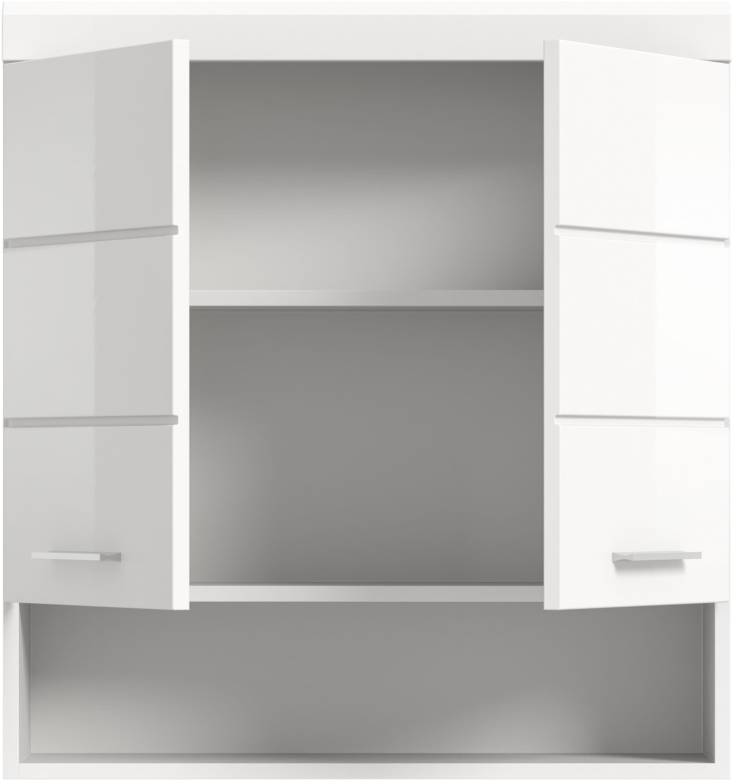 INOSIGN Hängeschrank »Siena, Breite 74cm, 2 Türen, 1 offenes Fächer, MDF-Front«, in verschiedenen Farben erhältlich, Badmöbel, Badschrank, Schrank, Bad