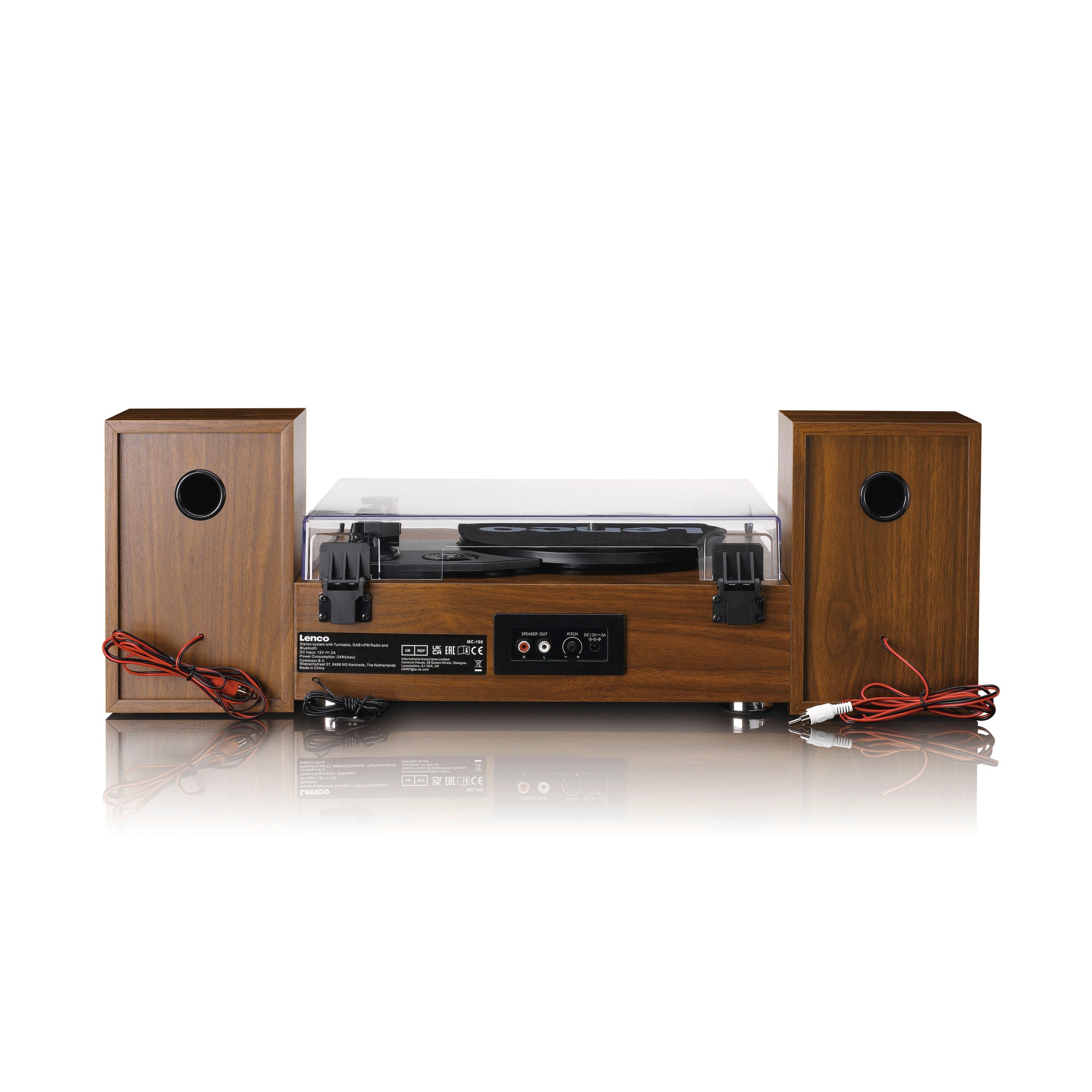 Lenco Radioplattenspieler »MC-160WD Hifi-Set DAB+, FM-Radio, Plattenspieler  und Bluetooth« | BAUR