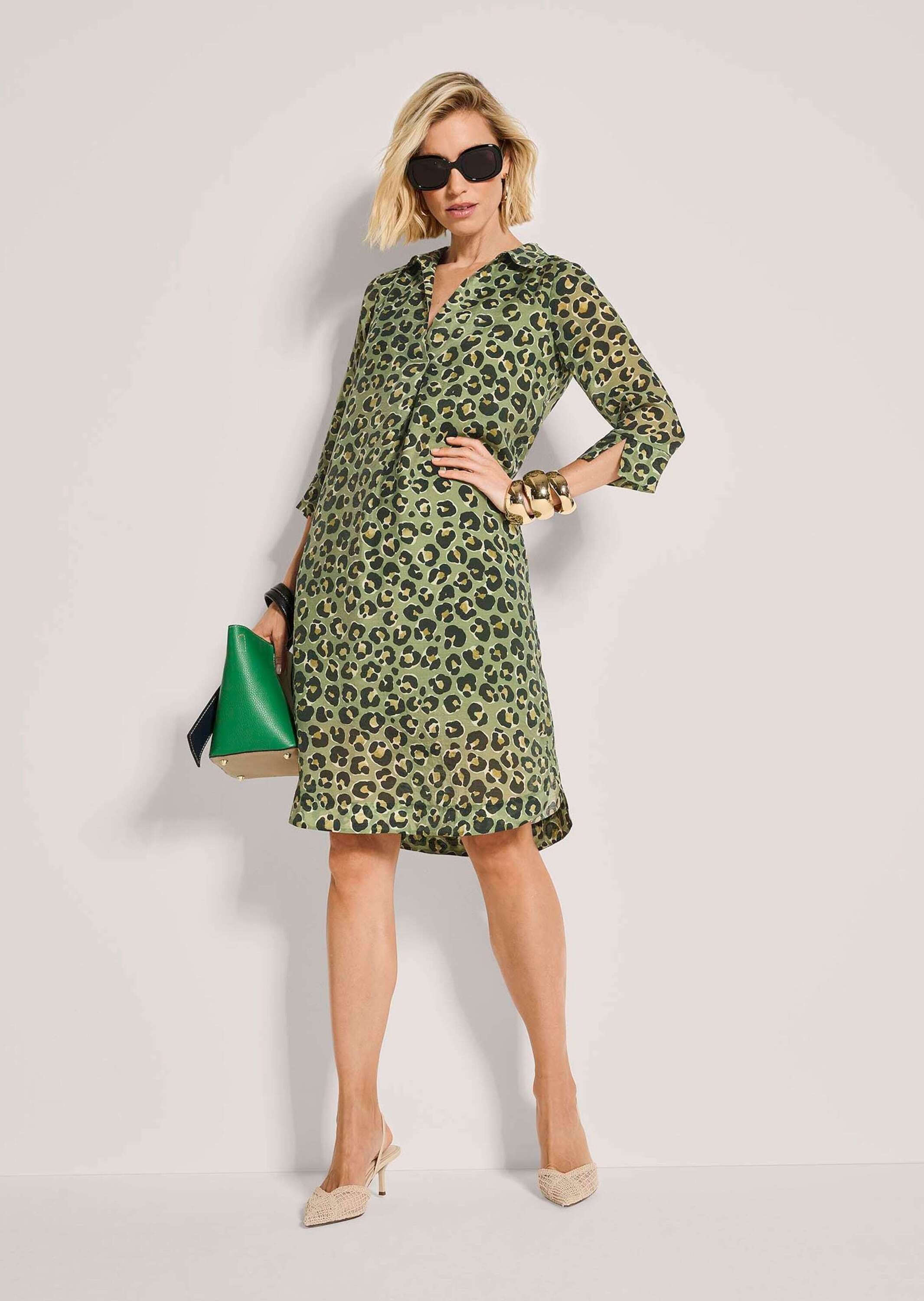 MADELEINE Sommerkleid »Druckkleid Sommerkleid mit Animal-Print«