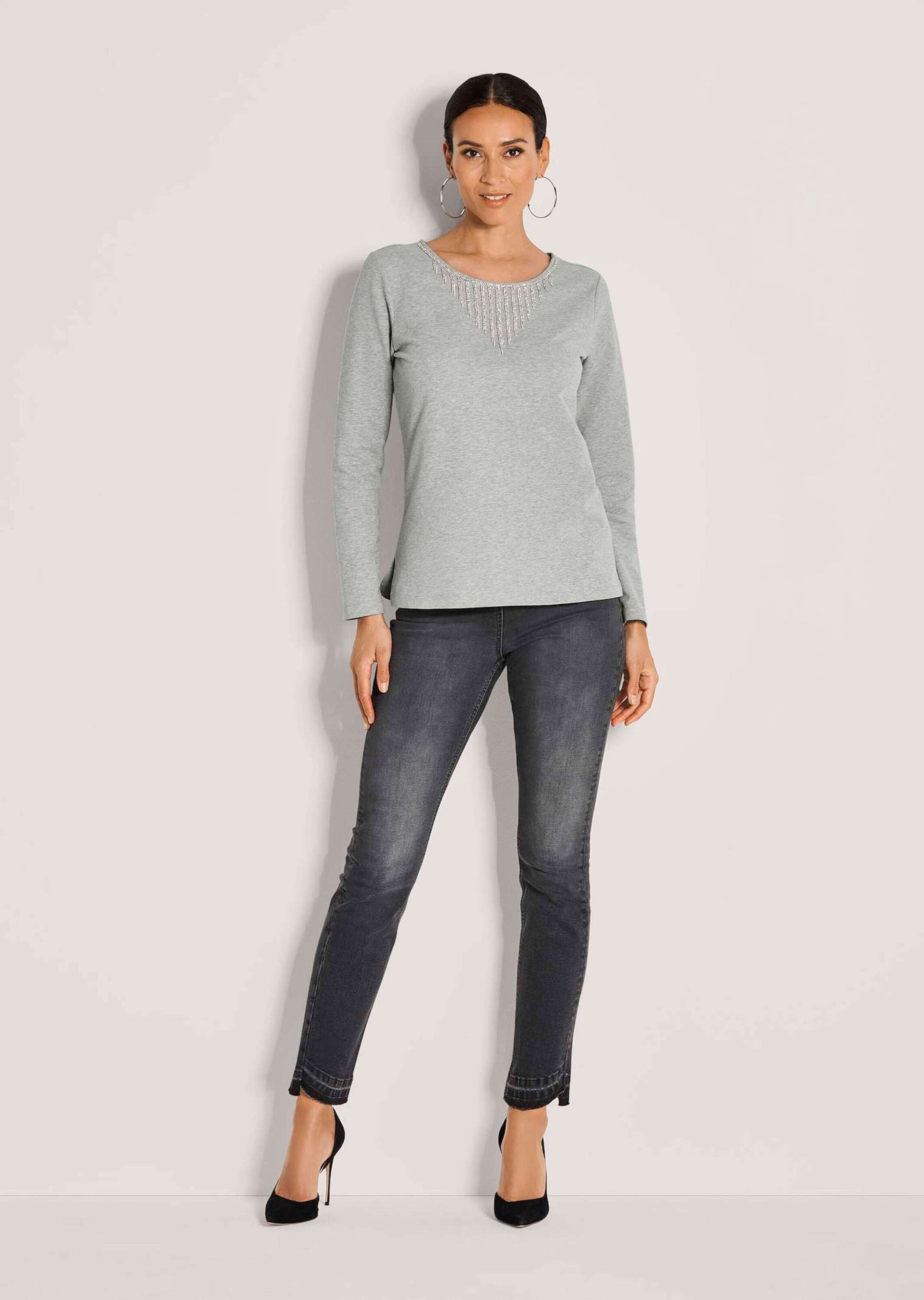 MADELEINE Langarmshirt "Sweatshirt Glamouröser Pullover, Strassakzente" Shi günstig online kaufen