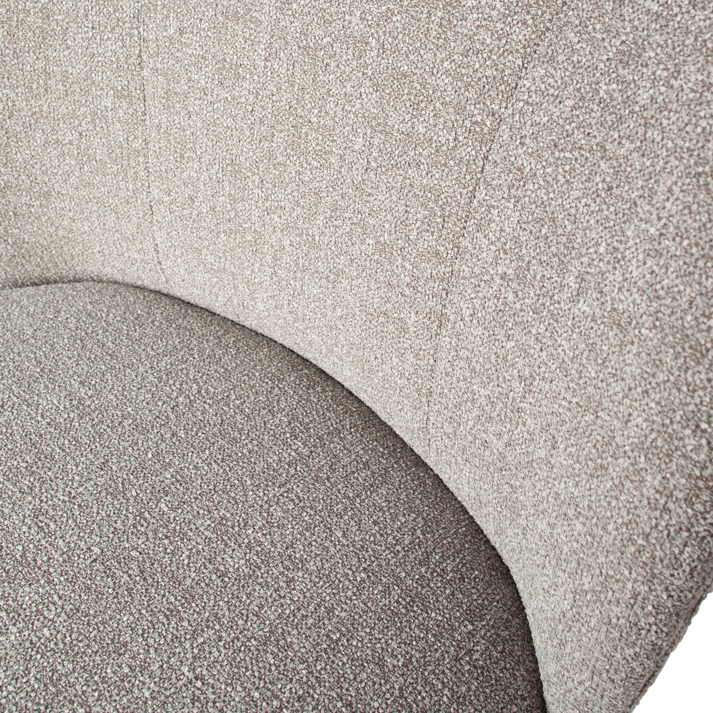 WOOOD Loungesessel »Lofty mit Bouclé-Bezug und Hartholzrahmen B 68 x T 72 x H 75 cm« Hohe Verschleißfestigkeit, Sitzhöhe 42 cm, separates Rückenkissen