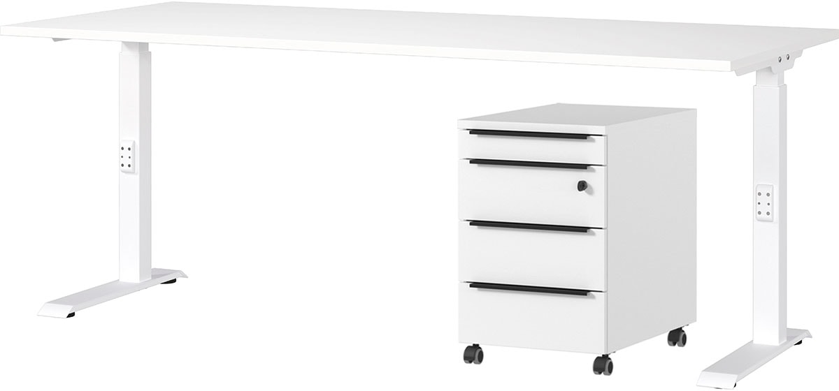 GERMANIA Büromöbel-Set "Mailand" 2 Stk. tlg. inkl. Schreibtisch und Rollcon günstig online kaufen