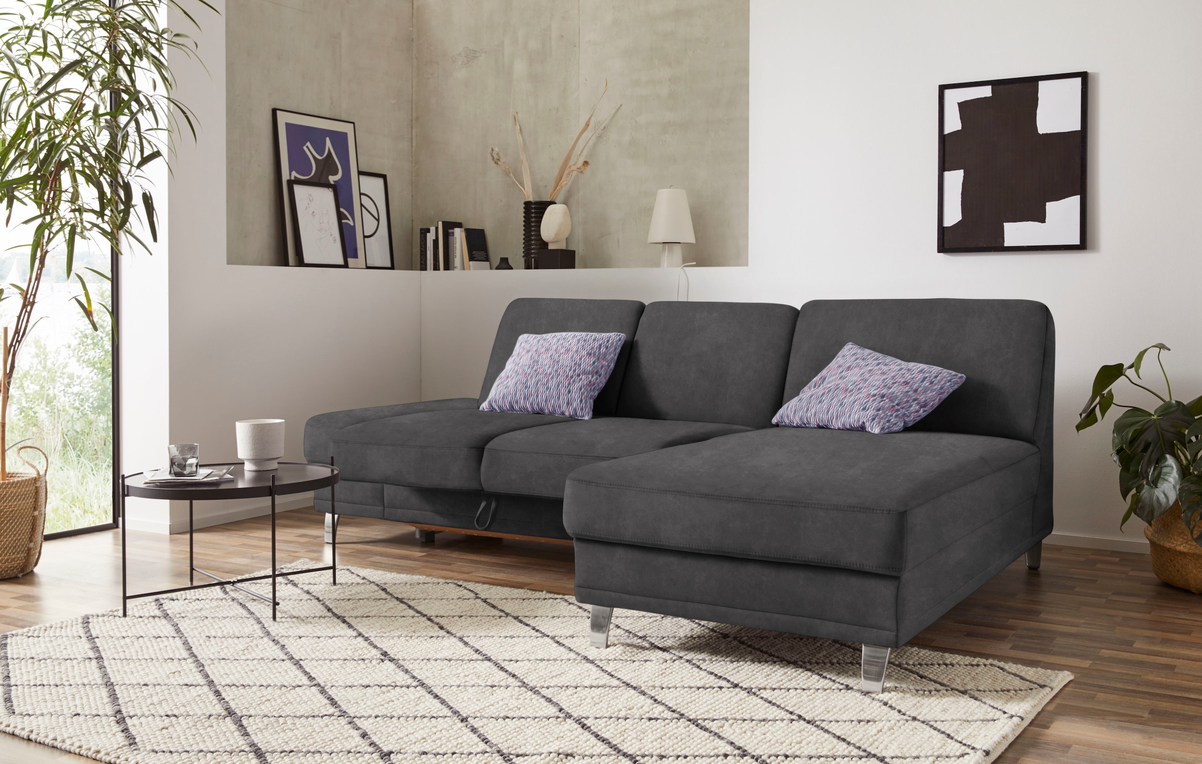 sit&more Ecksofa "Clio L-Form", wahlweise mit Bettfunktion oder Vorziehsitz günstig online kaufen
