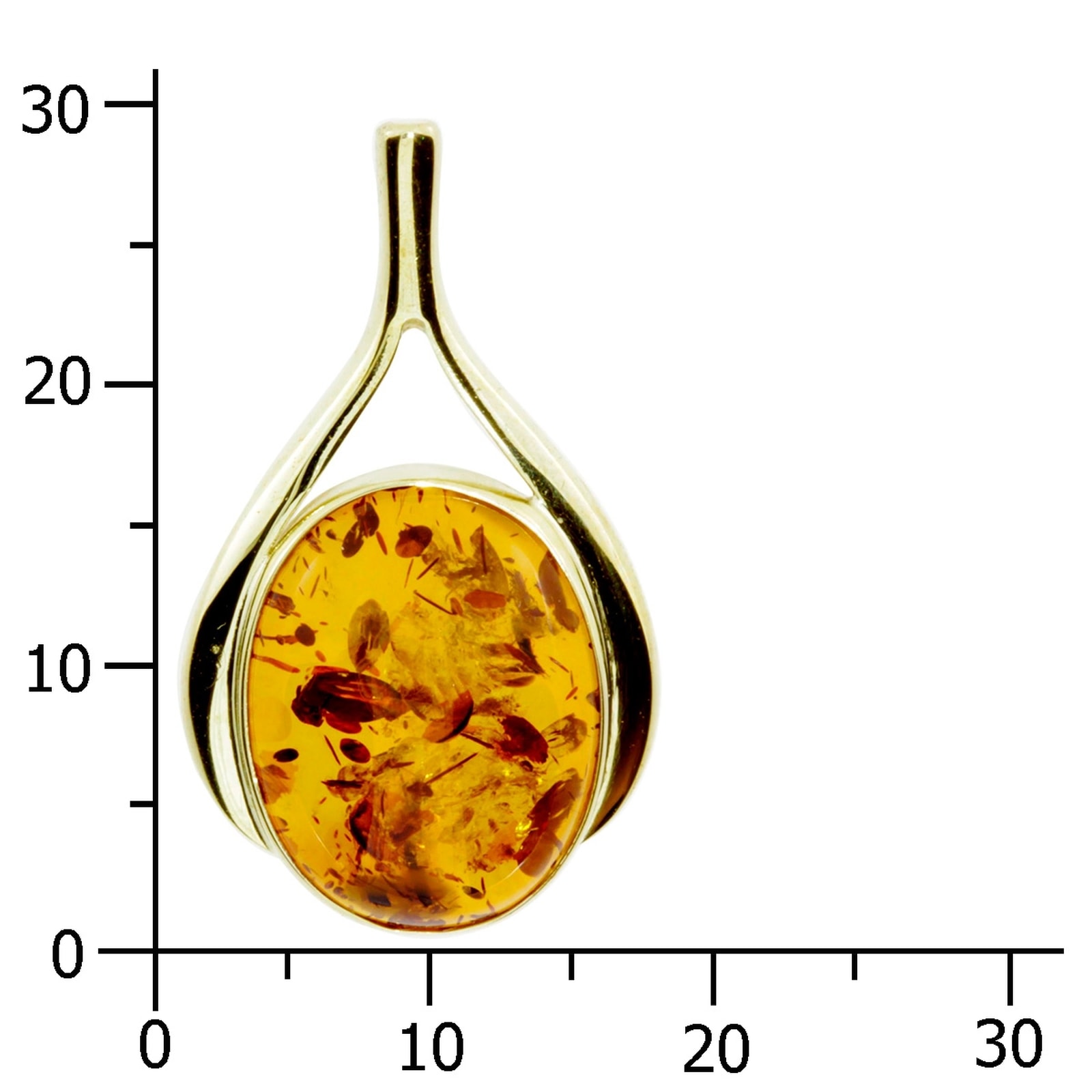 OSTSEE-SCHMUCK Kettenanhänger »- Sandra - Gold 333/000 - Bernstein« ()