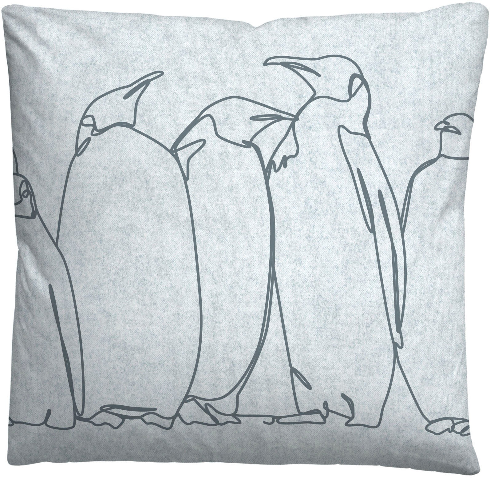 Biberna Bettwäsche »0840530« 2 Stk. tlg. kuschelig warm, samtweich, Melange, 100% Baumwolle, made in Germany