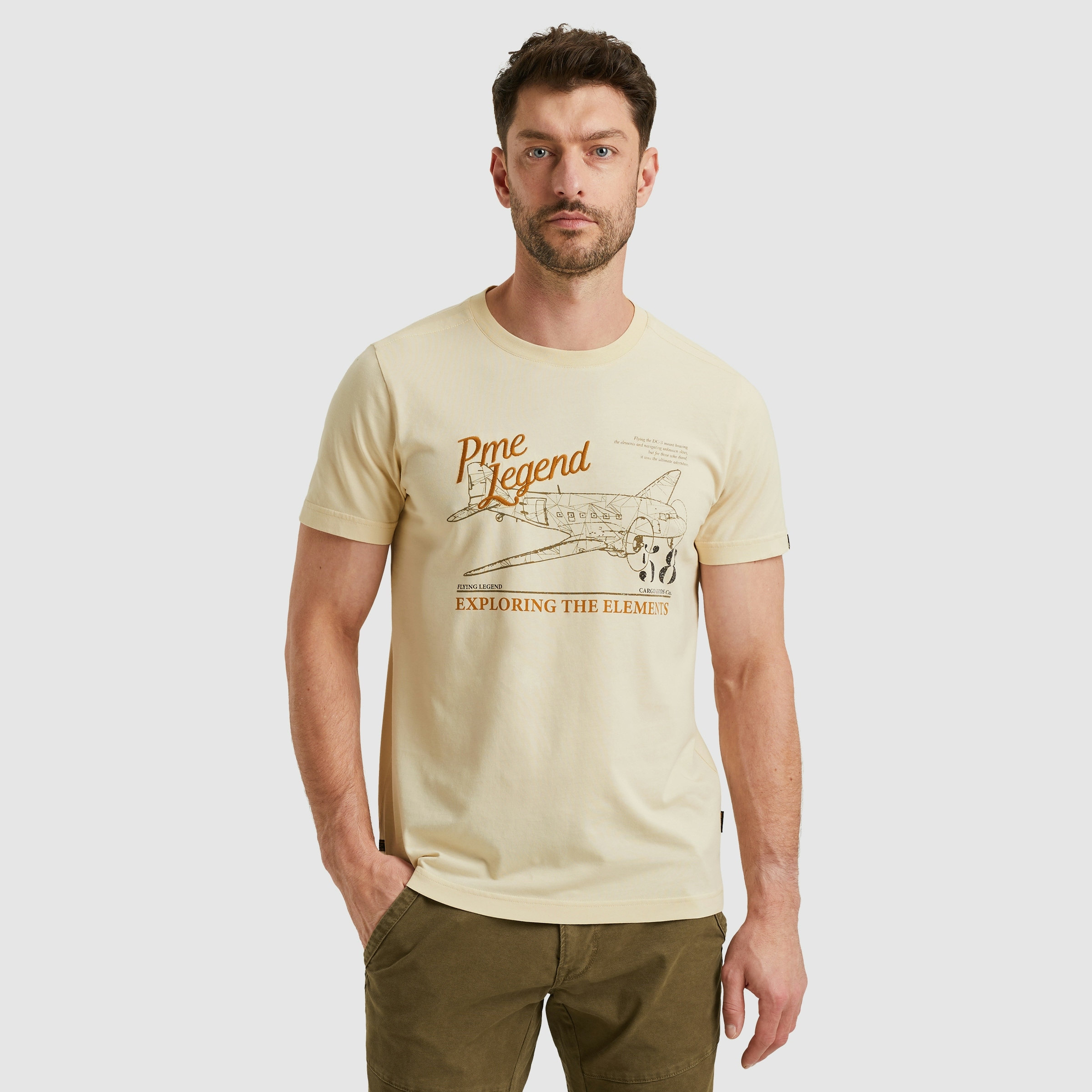 PME LEGEND T-Shirt mit Logo-Stickerei und Print günstig online kaufen