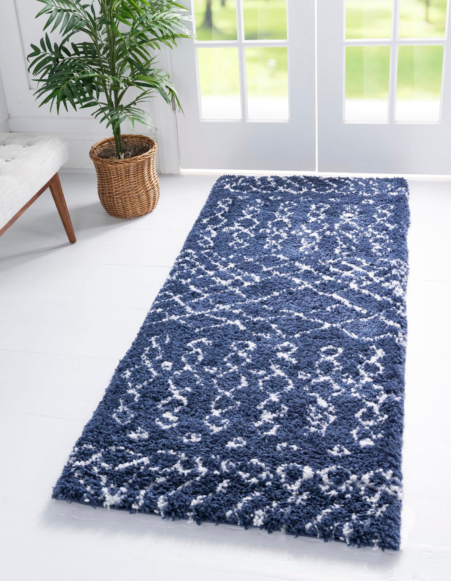 Myflair Möbel & Accessoires Hochflor-Läufer "Temara Shag, LAGERRÄUMUNG" rechteckig 51 mm Höhe Teppich-Läufer, gewebt, Scandi Design, ideal im Flur & Schlafzimmer