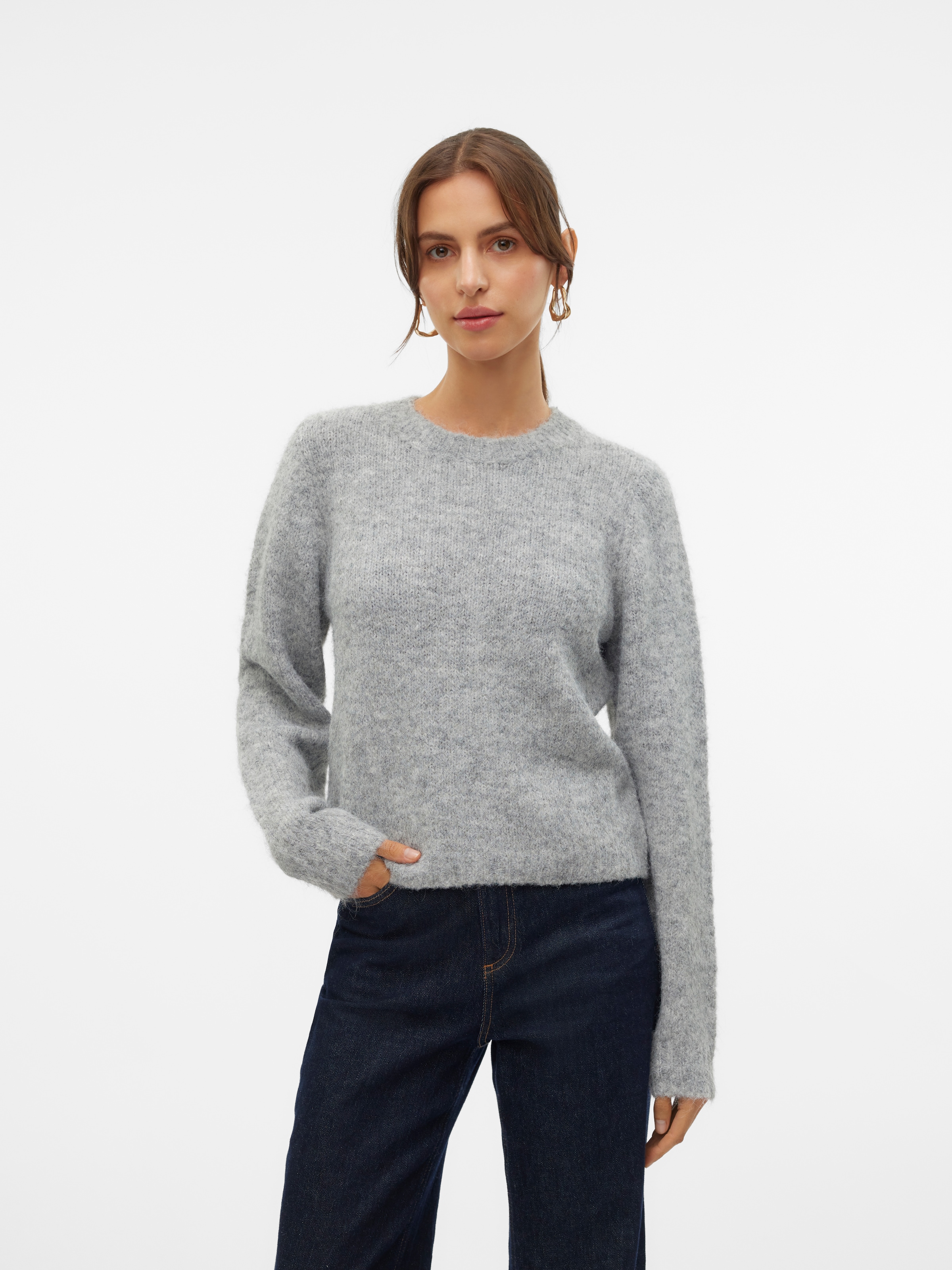 Vero Moda Strickpullover »VMNOVAH LS O-NECK PULLOVER GA NOOS«