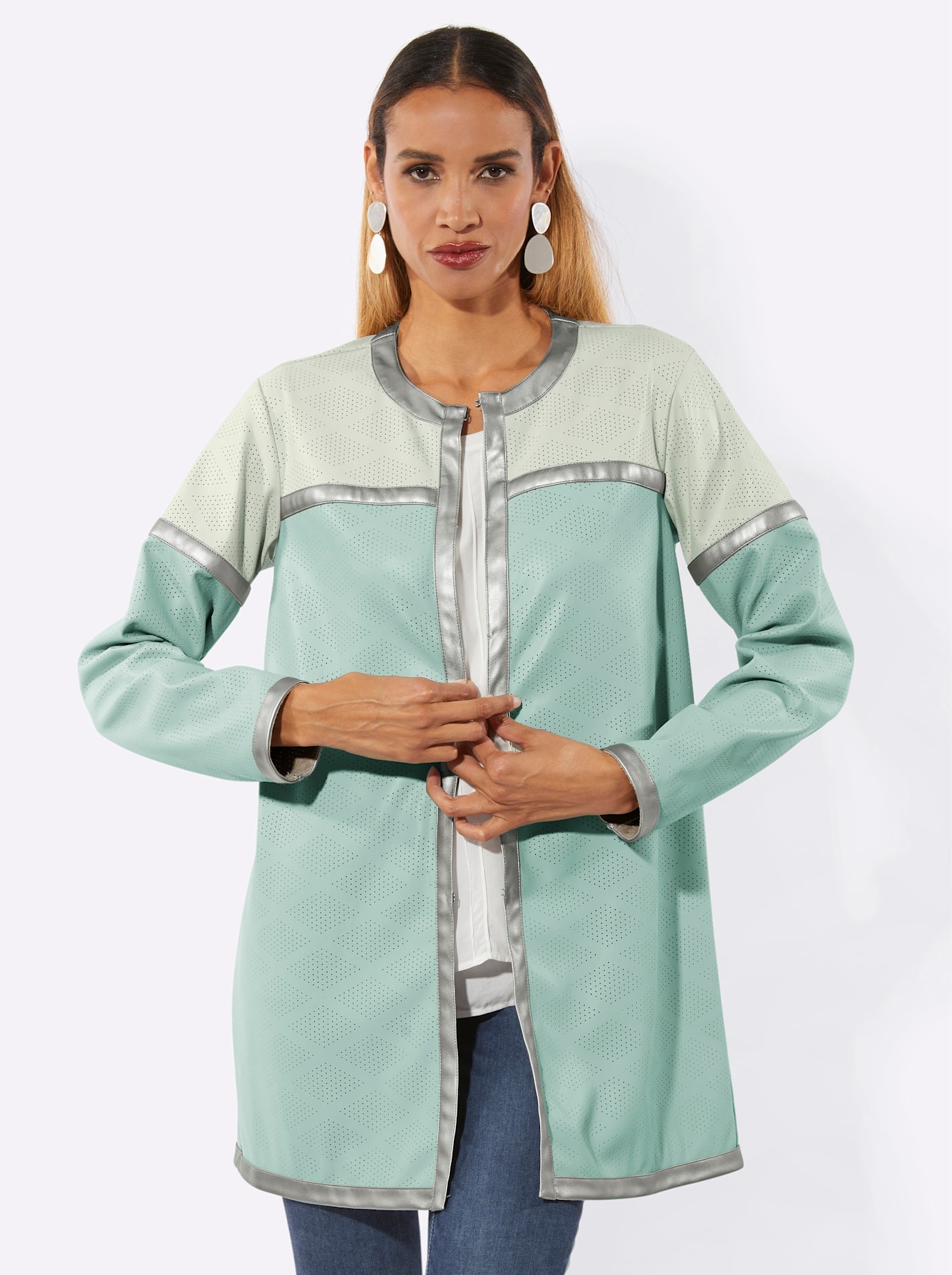 Mainpol Lederimitat-Blazer "Lederimitat-Blazer" günstig online kaufen