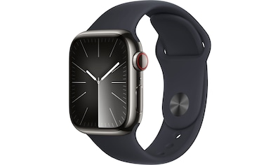 Smartwatch »Watch Series 9 GPS + Cellular 41mm Edelstahl M/L«, (Watch OS 10)