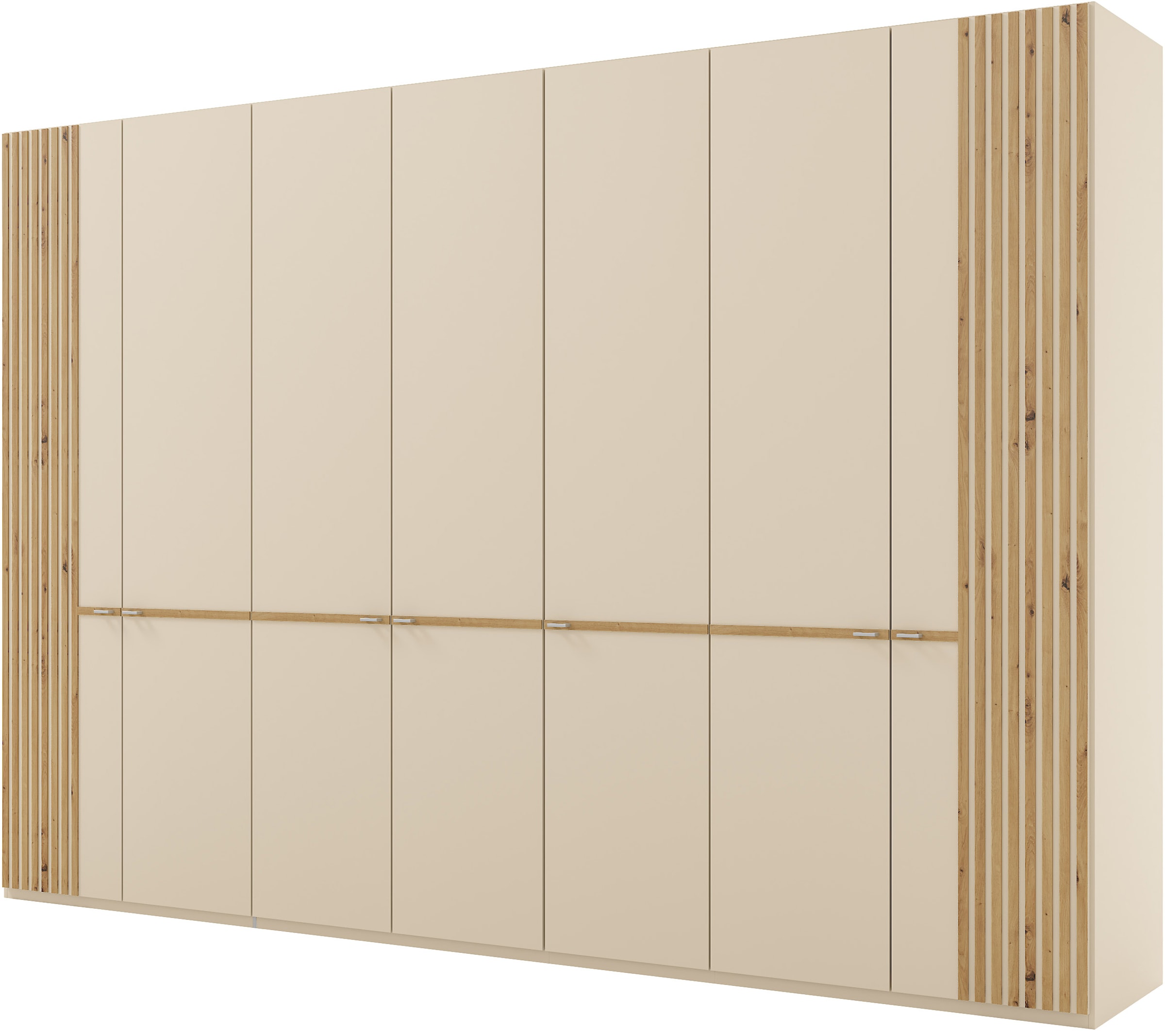 Musterring Kleiderschrank "Isabelle" Lamellen in Eiche, Griffe in silber, verschiedene Größen und Farben