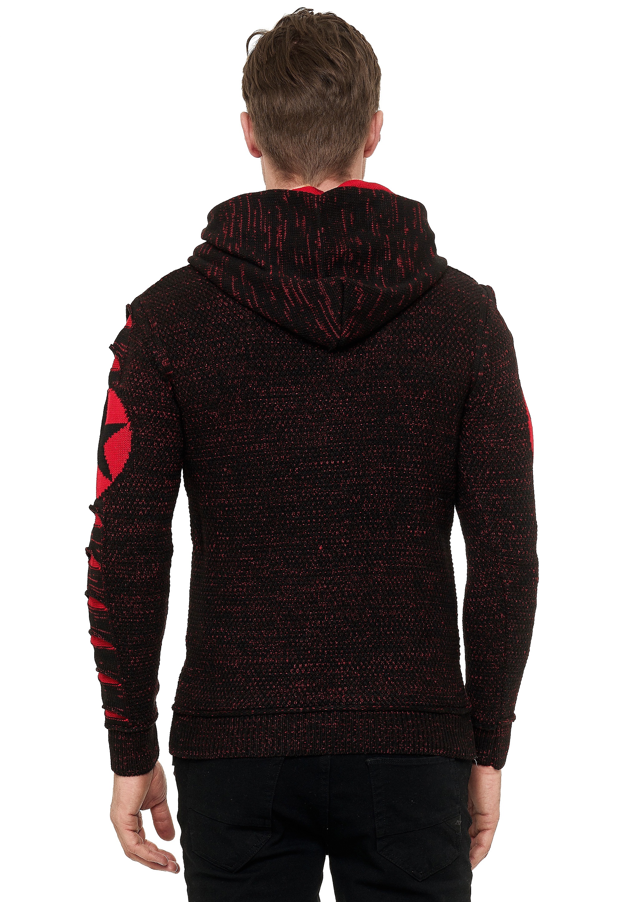 Rusty Neal Kapuzensweatshirt, mit großem Stern-Design