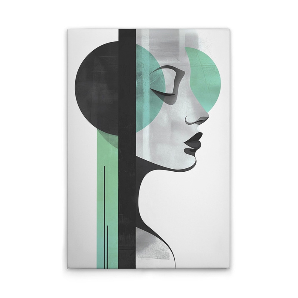 A.S. Création Leinwandbild "Metropolis Aqua - Wandbild Schwarz Weiß Keilrah günstig online kaufen