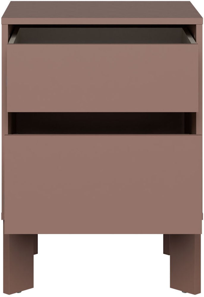 FORTE Nachtkommode »Tahoe Nachtkommode, grifflos,  2 Schubkästen« B/H/T 48,2/66,7/41,4 cm