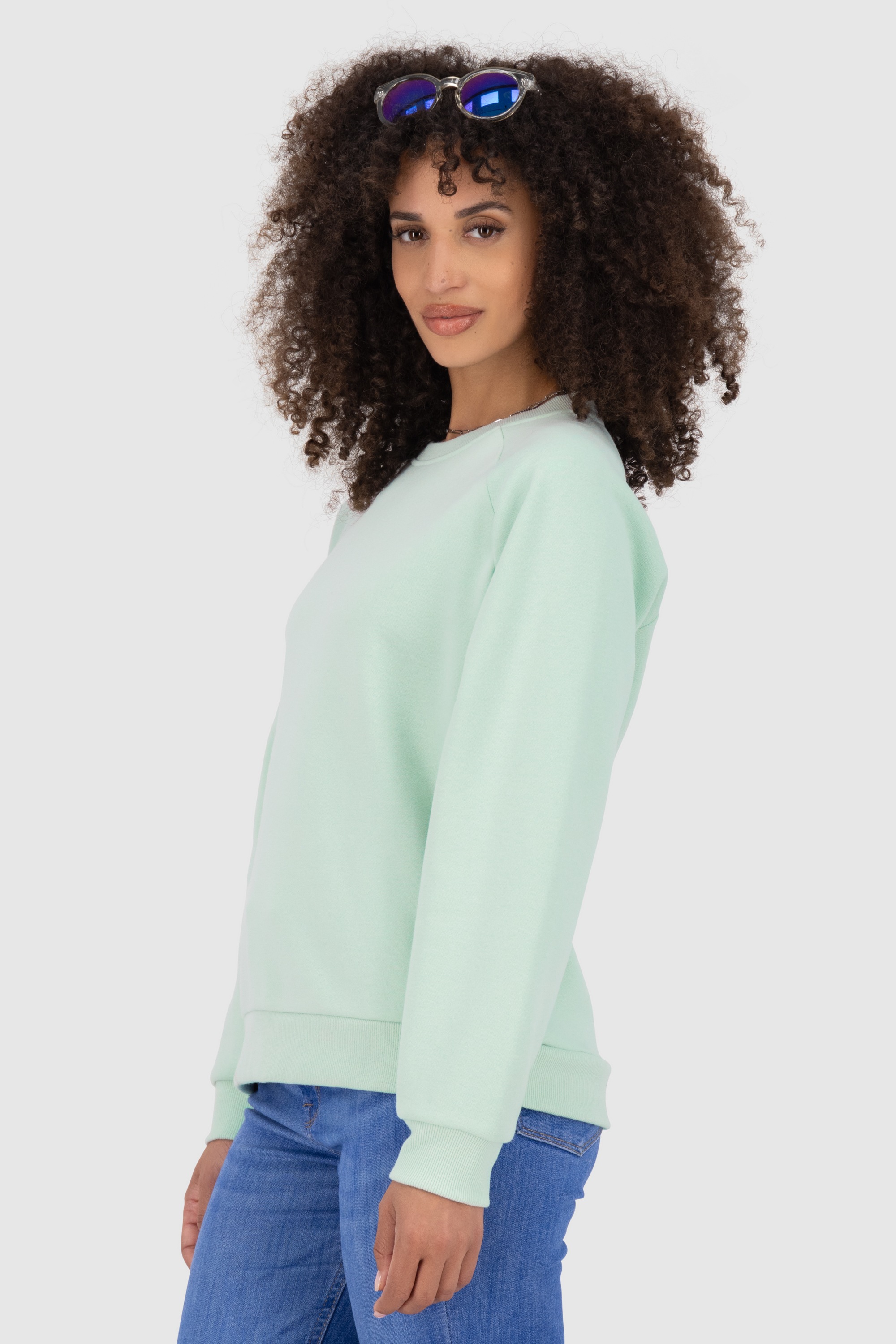 Alife & Kickin Kapuzensweatshirt »Damen NeaAK A«, Basic Pullover mit Rundhalsausschnitt in Oversize Schnittform