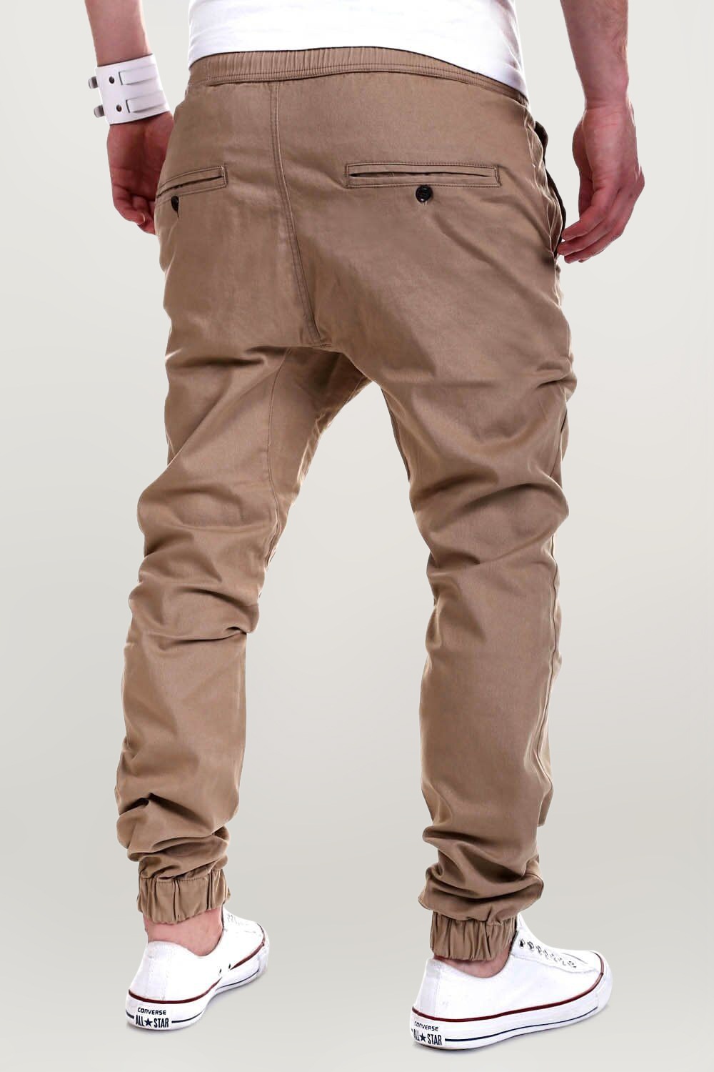 behype Chinohose »LUKE«, mit elastischem Bund