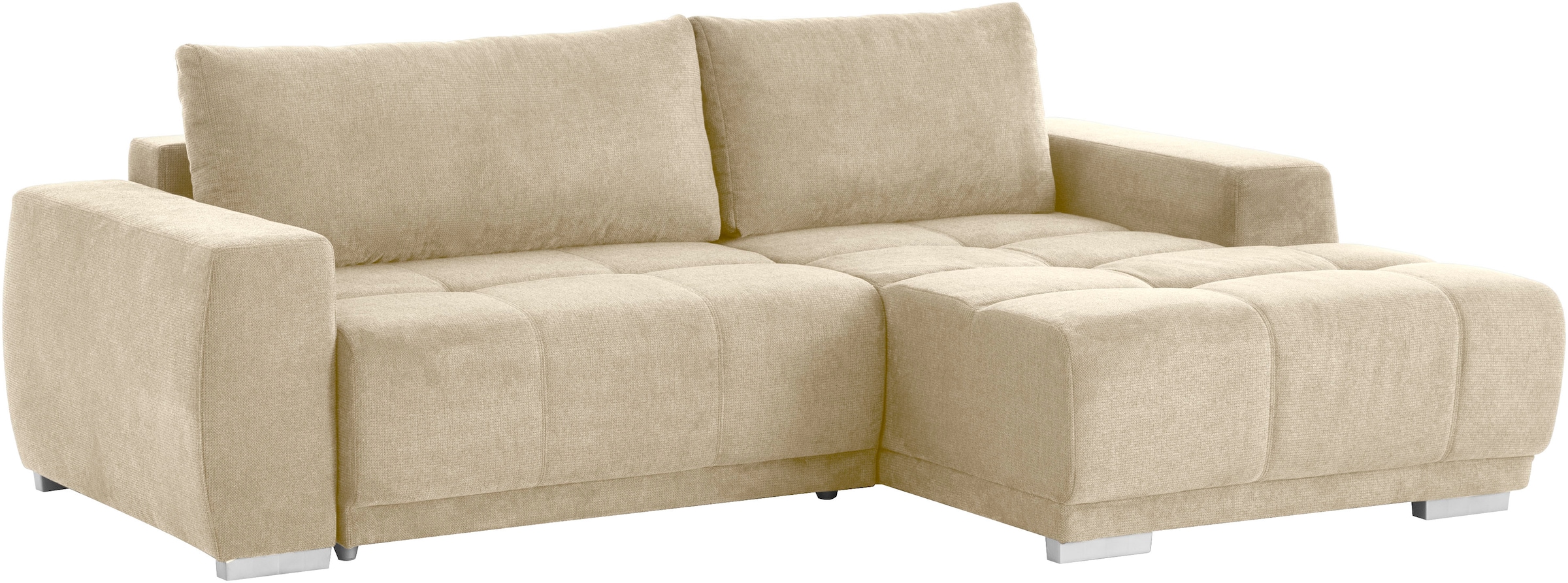 INOSIGN Ecksofa »Bolero L-Form«, wahlweise mit Bettfunktion & Bettkasten