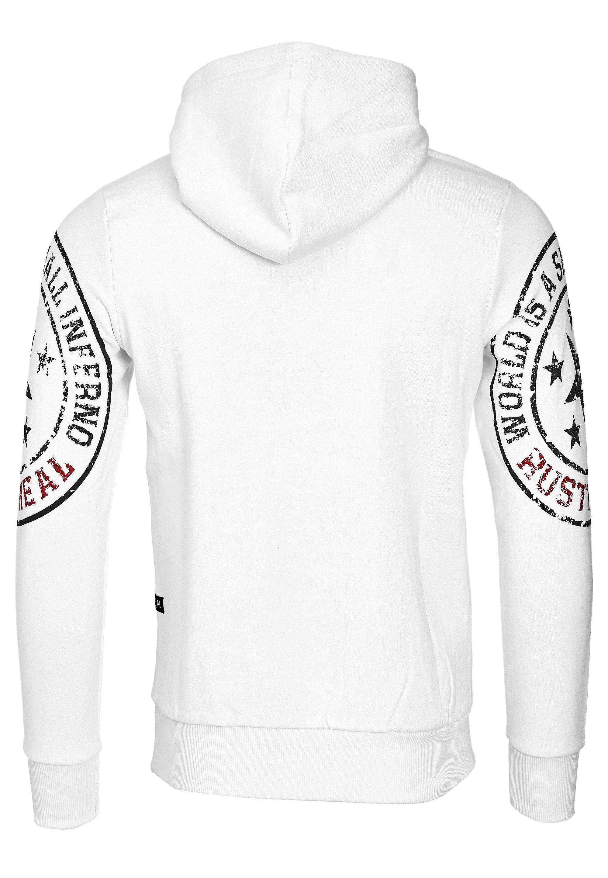 Rusty Neal Kapuzensweatshirt, mit coolen Markenprints