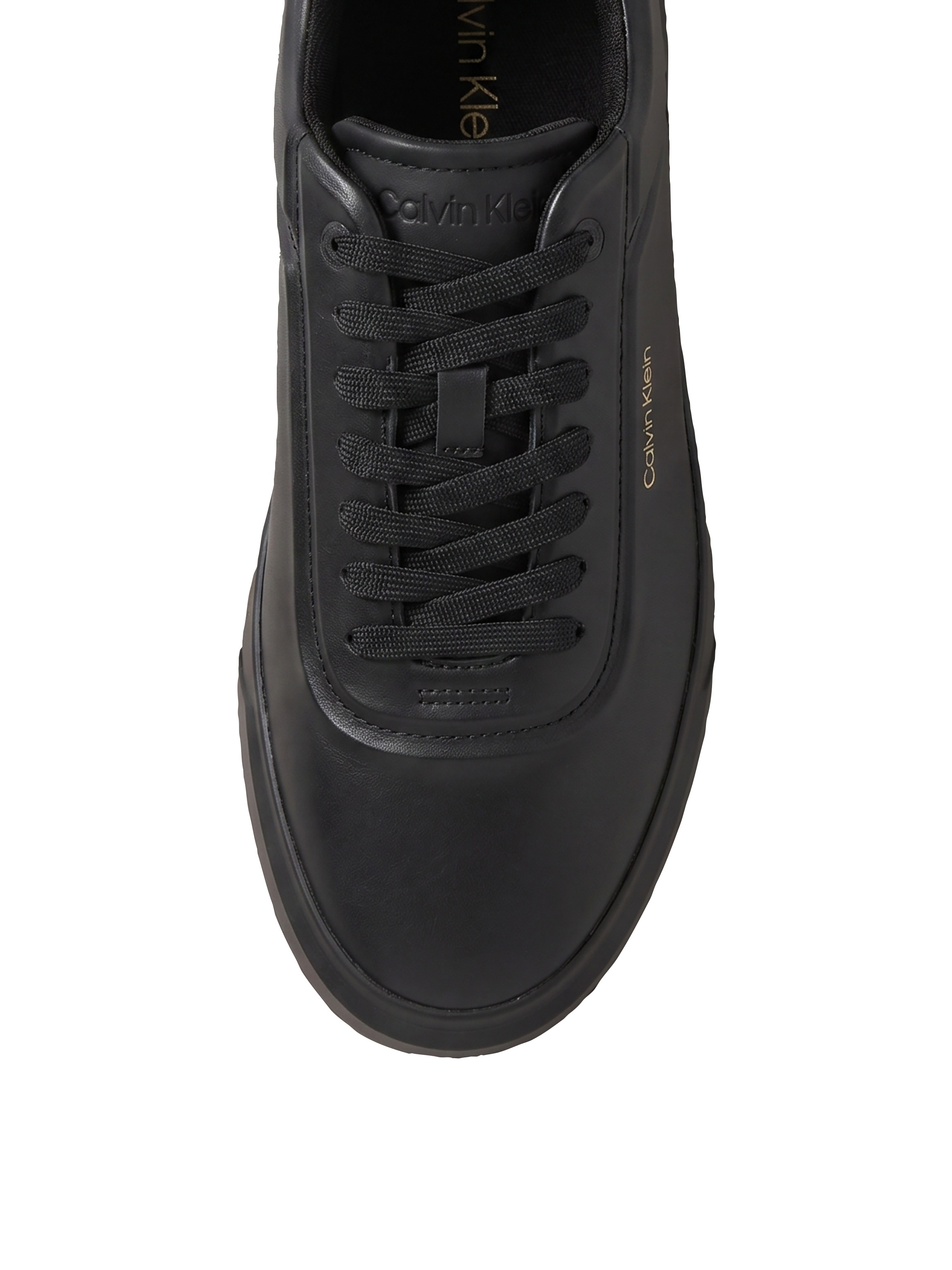 Calvin Klein Jeans Sneaker »BASKET CUPSOLE OXF LACEUP LTH HF«  Halbschuh, Schnürschuh mit goldfarbenen Akzenten