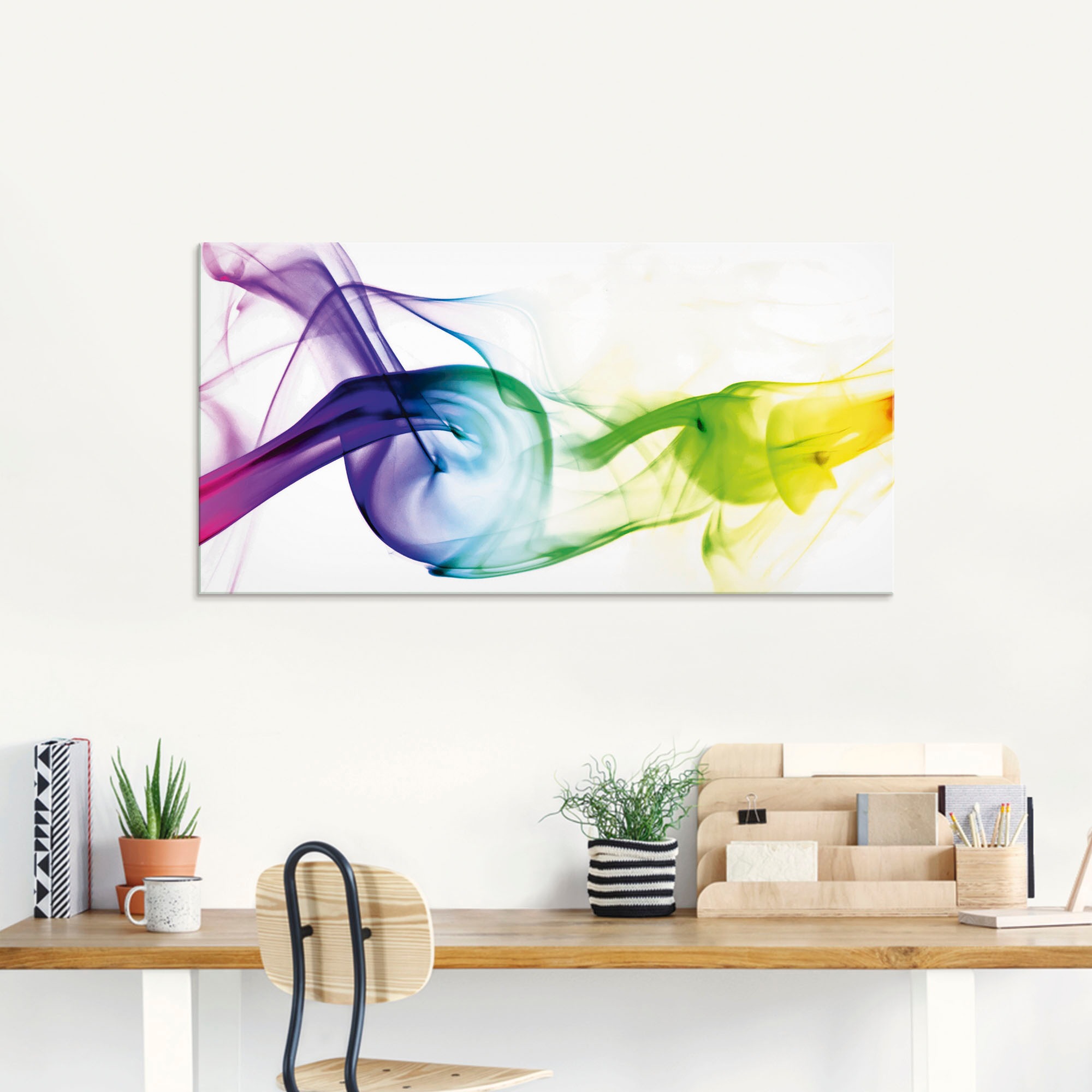 Artland Glasbild »Rauch - Abstrakt«, Gegenstandslos, (1 St.), in verschiedenen Größen