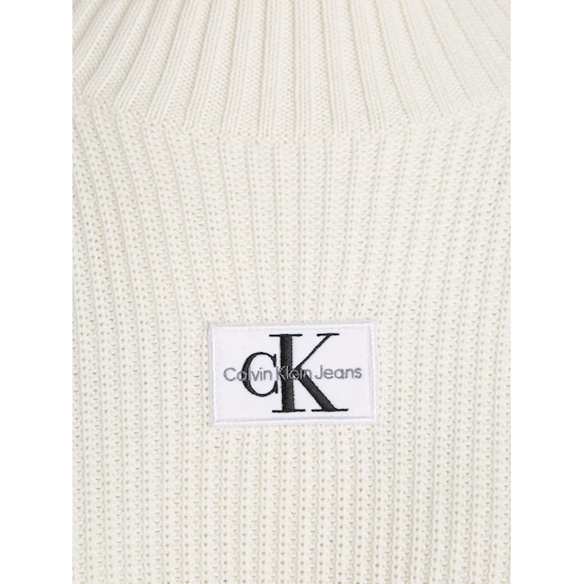 Calvin Klein Jeans Sweatkleid »WOVEN LABEL LOOSE SWEATER DRESS« für  bestellen | BAUR