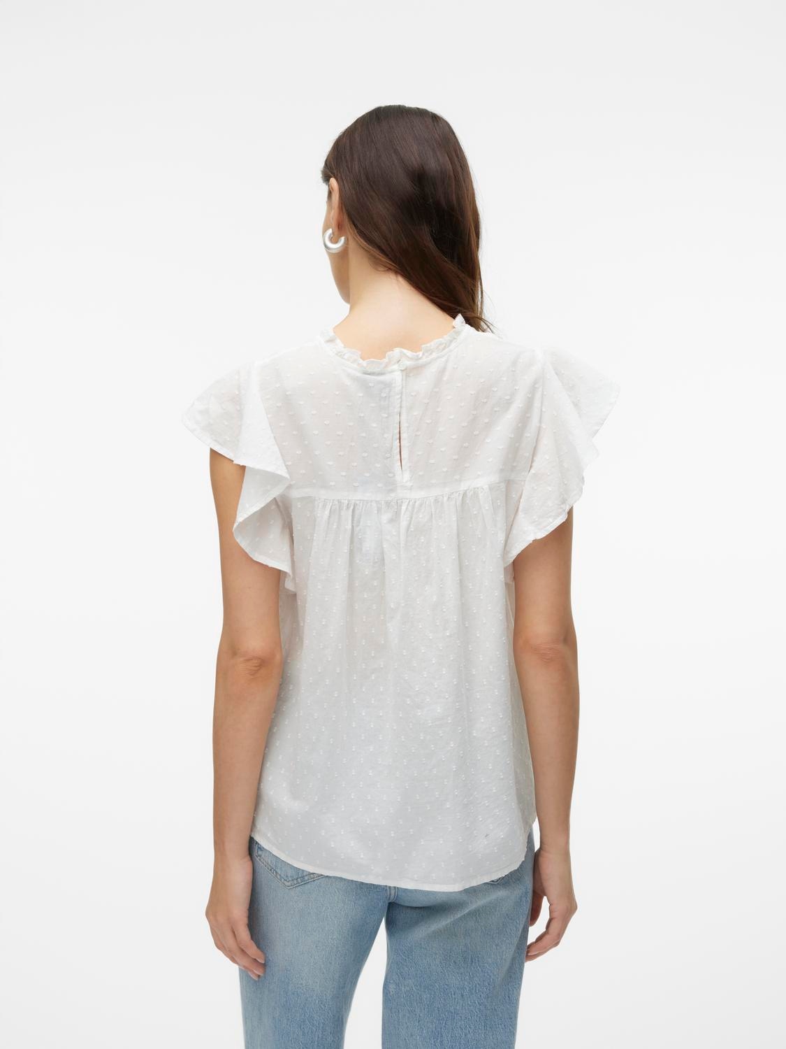 Vero Moda Blusenshirt »VMTRINE SL LACE TOP WVN NOOS«