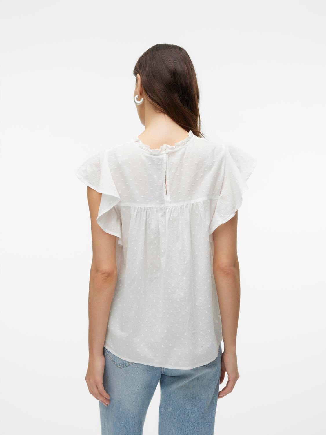 Thumbnail - Vero Moda "VMTRINE SL LACE TOP WVN NOOS" Baumwolle