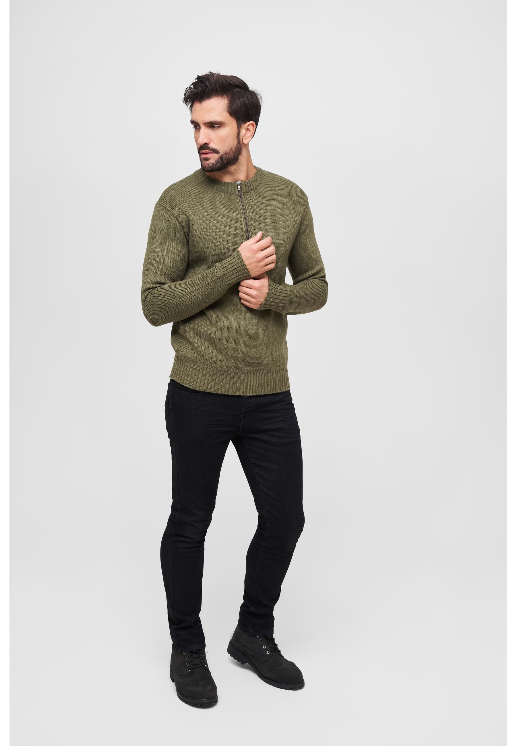 Brandit Rundhalspullover »Brandit Herren Armee Pullover«, (1 tlg.)