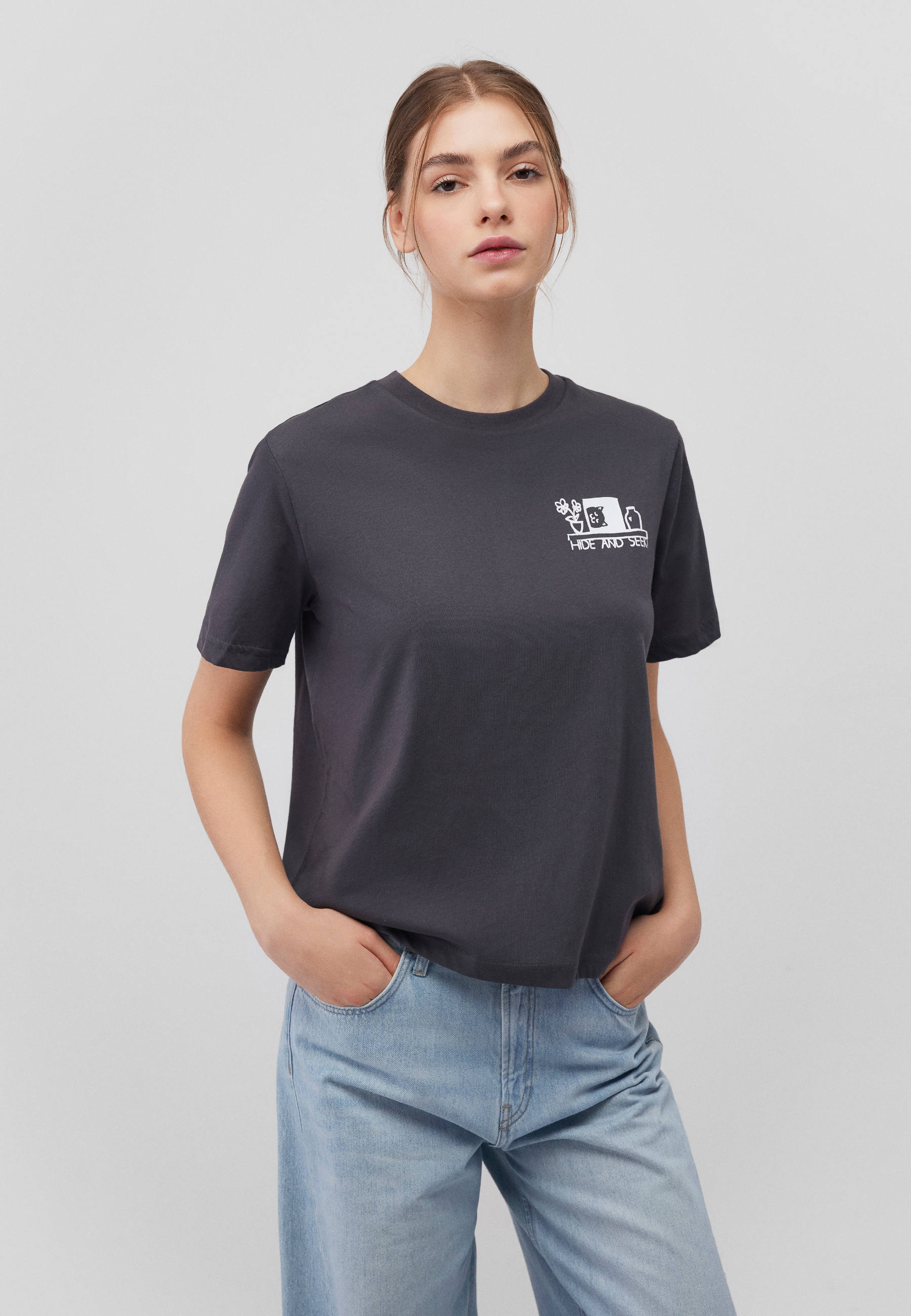 Mavi T-Shirt »PAWSOME CREW TEE«, Print T-Shirt