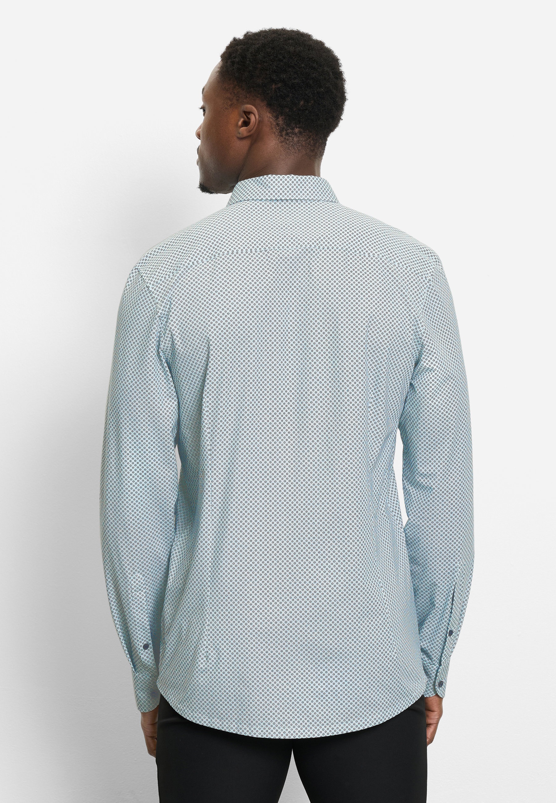 OLYMP Level Five 24/Seven Dress Shirt Light Green 38 3