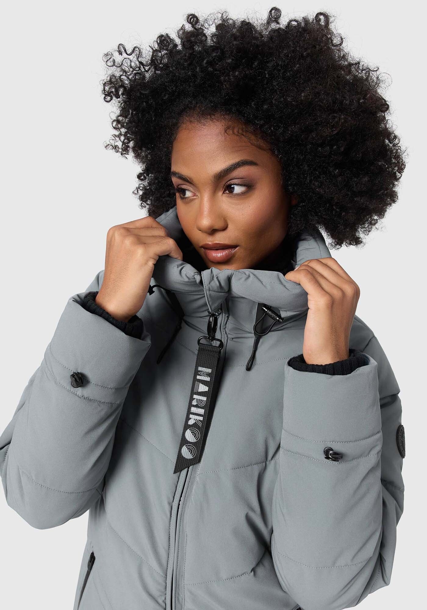 Marikoo Winterjacke »Benikoo« mit Kapuze langer Winter Mantel gesteppt