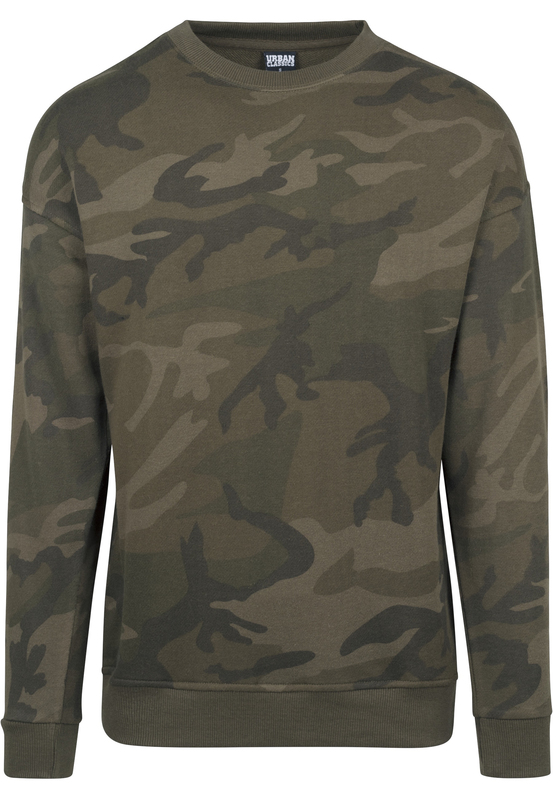 URBAN CLASSICS Rundhalspullover "Urban Classics Herren Camo Crewneck" 1 Stk günstig online kaufen