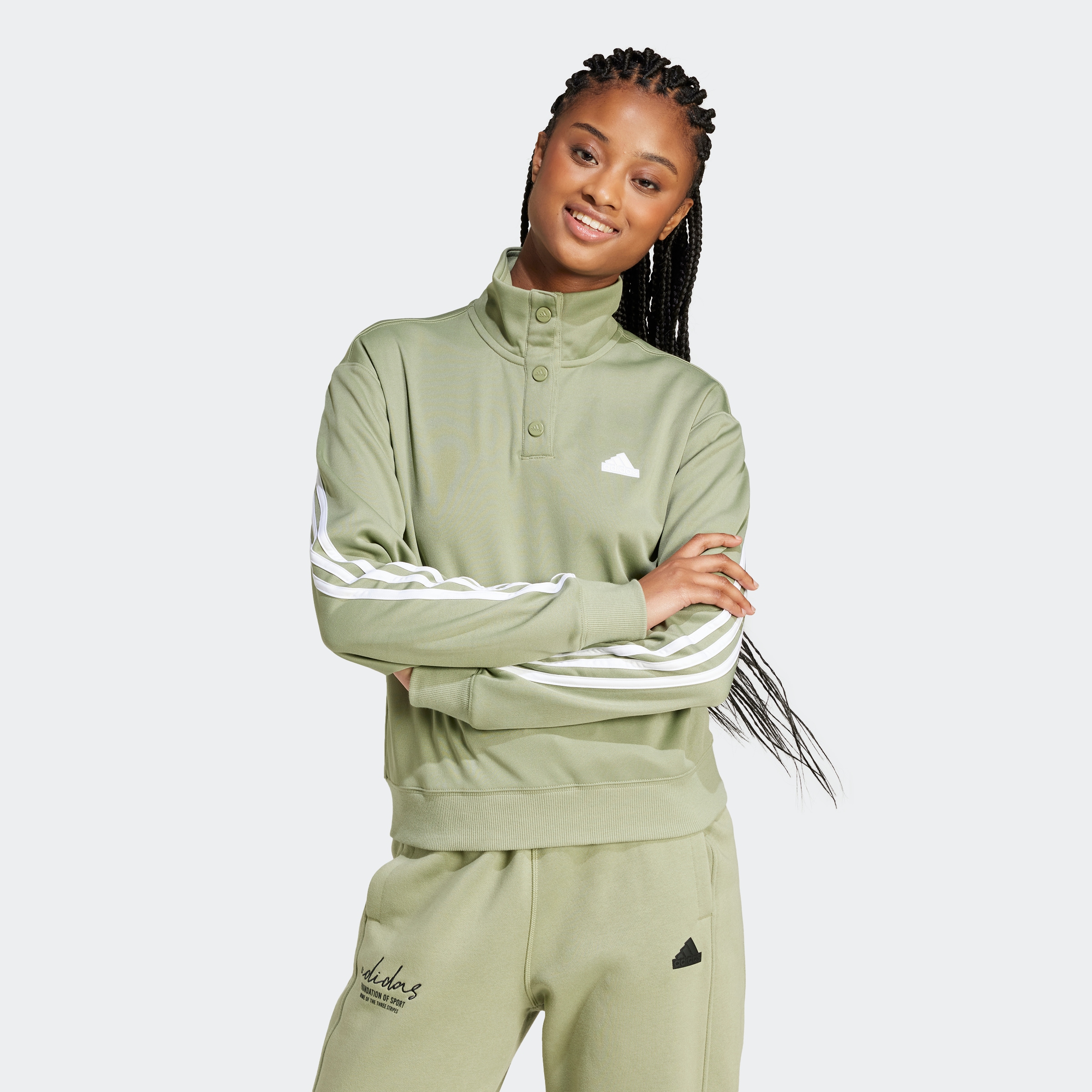 adidas Sportswear Sweatjacke "W ICONIC 3S TT"